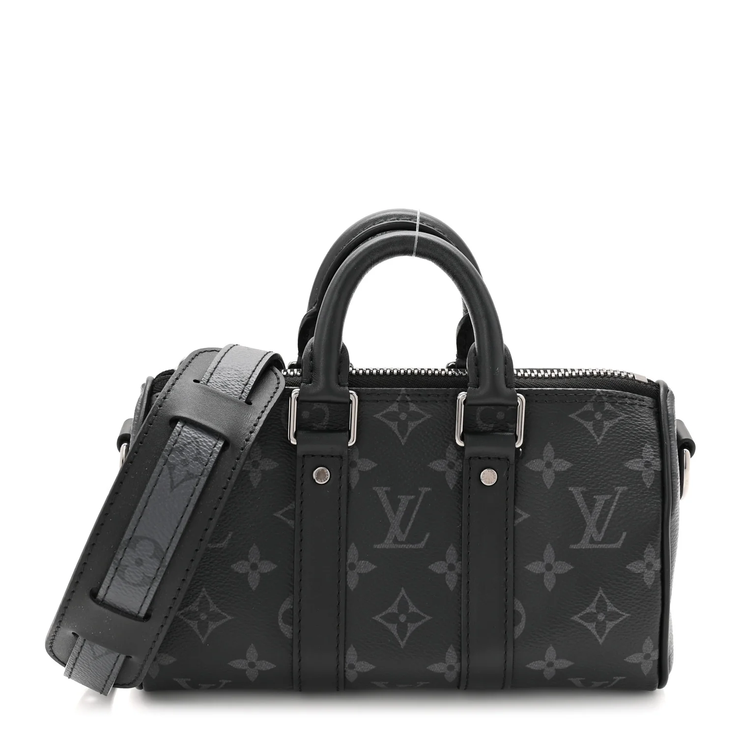 Reverse Monogram Eclipse Keepall XS Black