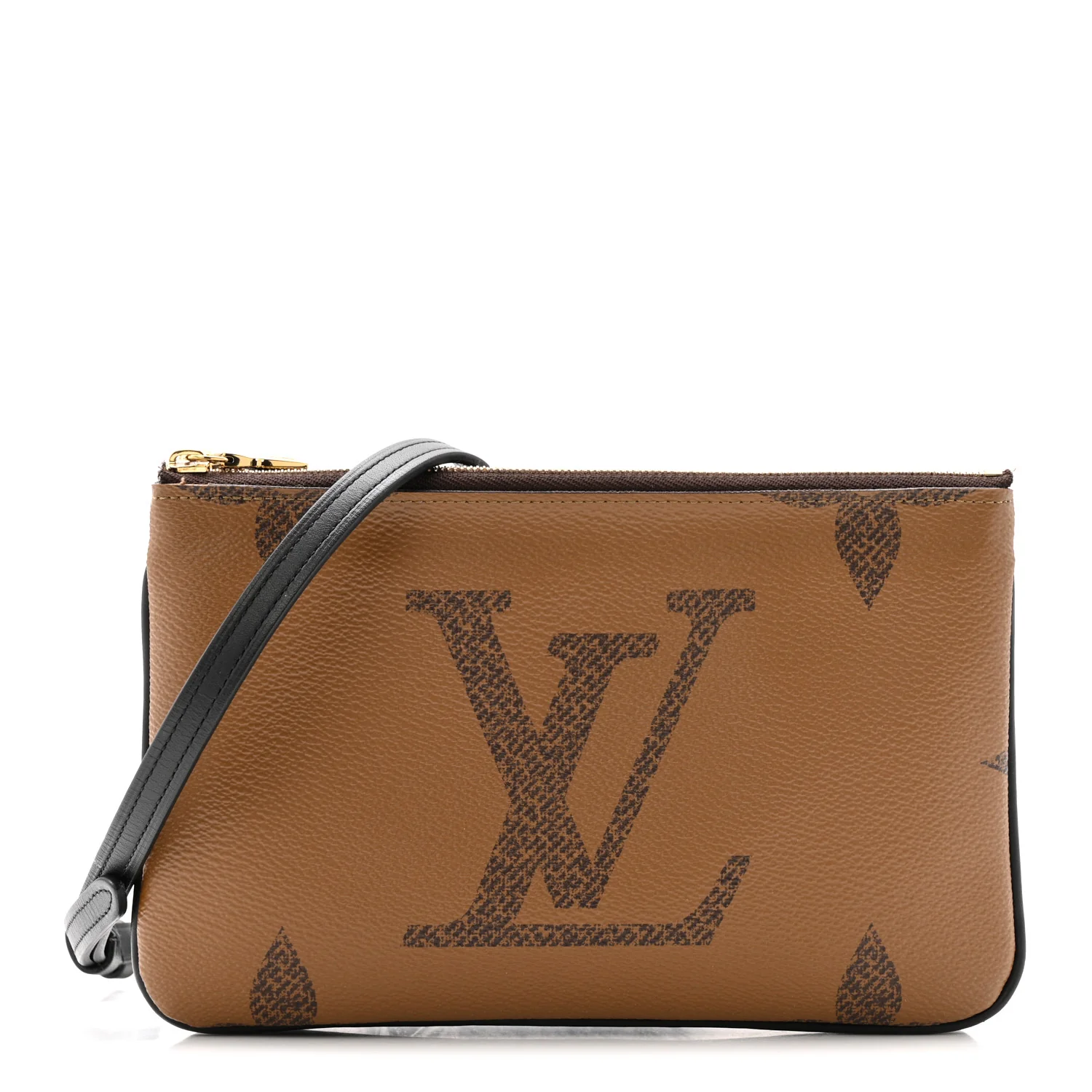 Reverse Monogram Giant Double Zip Pochette