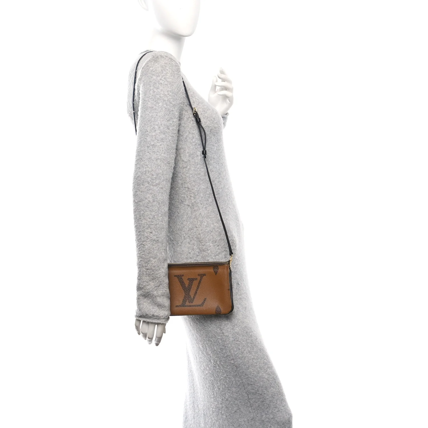 Reverse Monogram Giant Double Zip Pochette - Image 2
