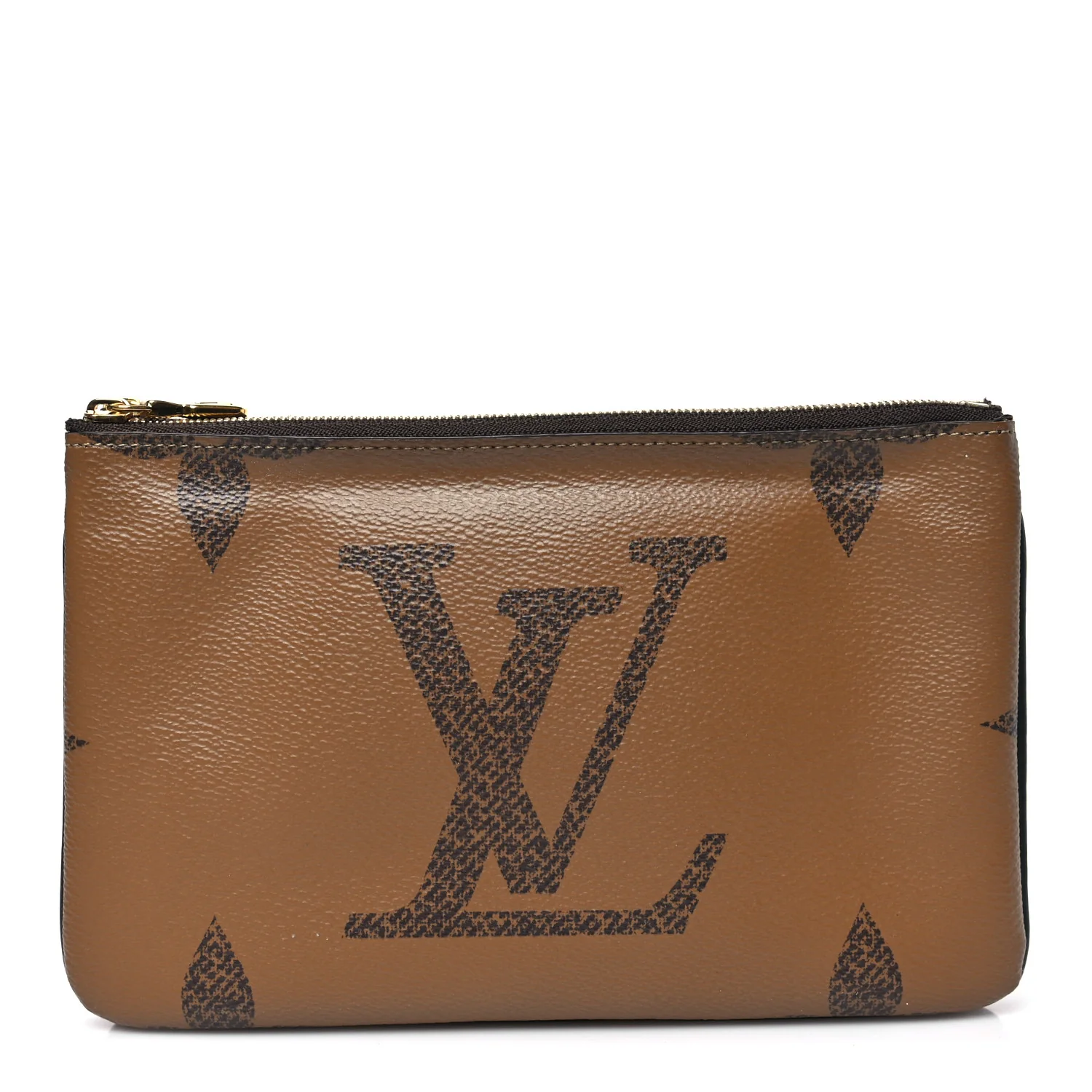 Reverse Monogram Giant Double Zip Pochette