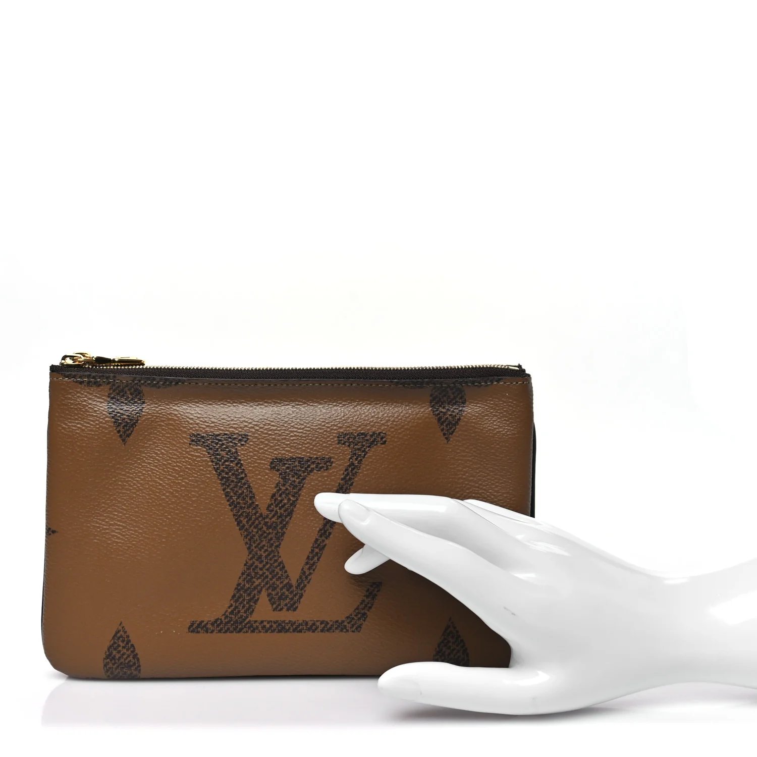 Reverse Monogram Giant Double Zip Pochette - Image 2