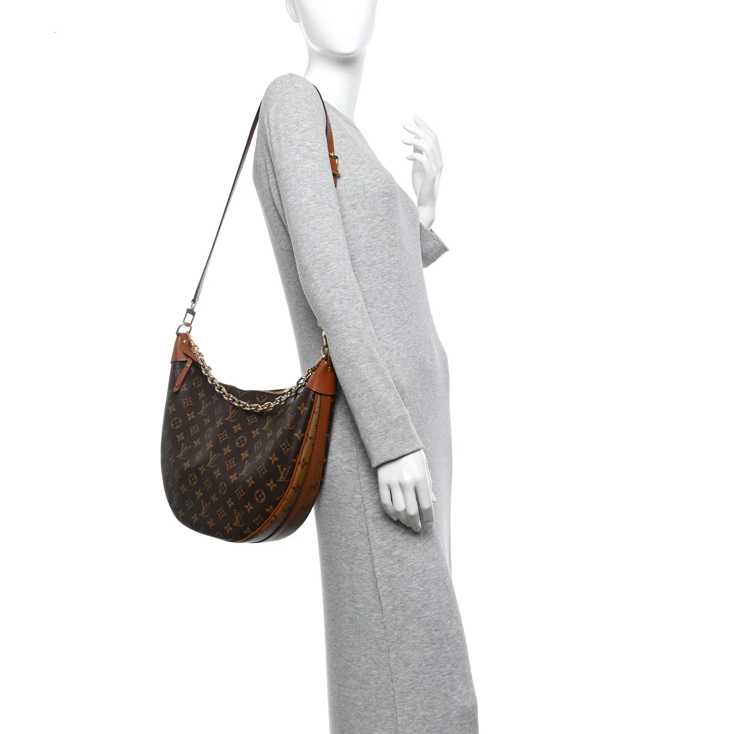 Reverse Monogram Loop Hobo - Image 2