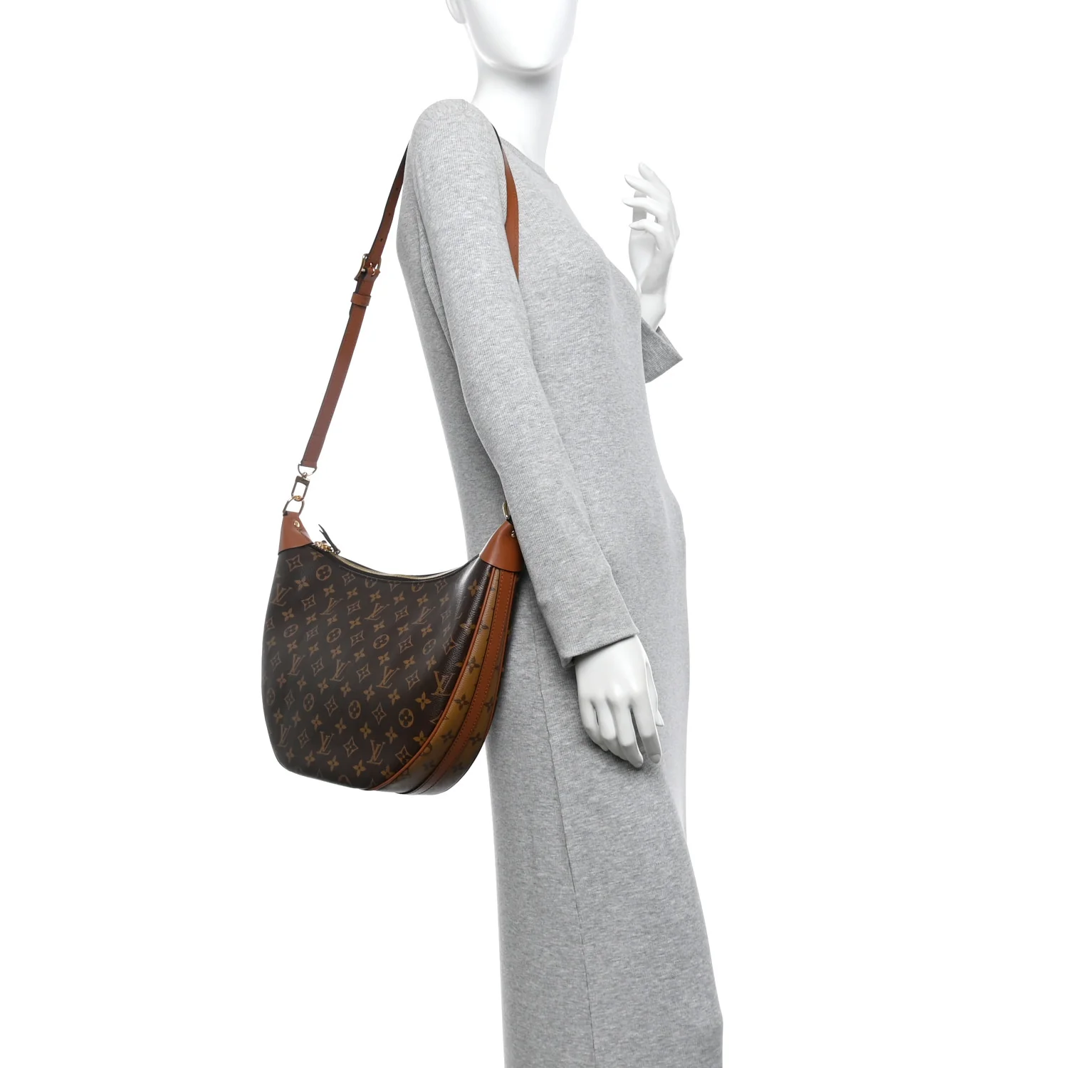 Reverse Monogram Loop Hobo - Image 2