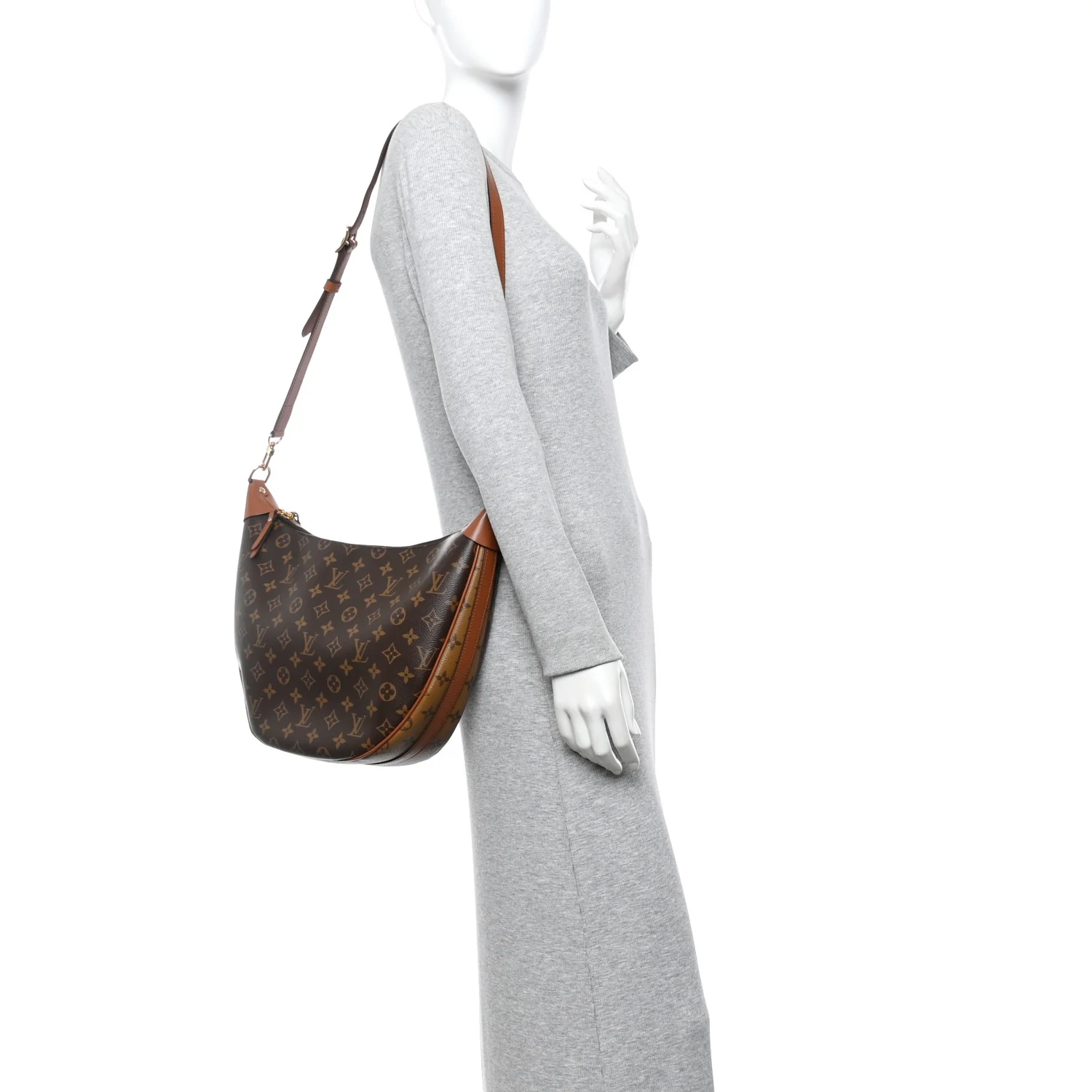 Reverse Monogram Loop Hobo - Image 2