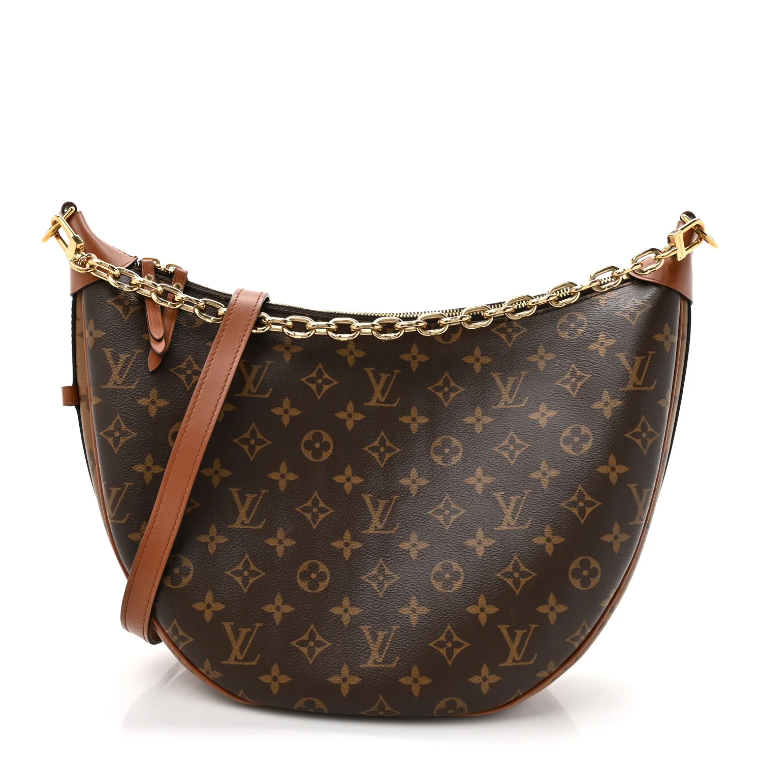 Reverse Monogram Loop Hobo