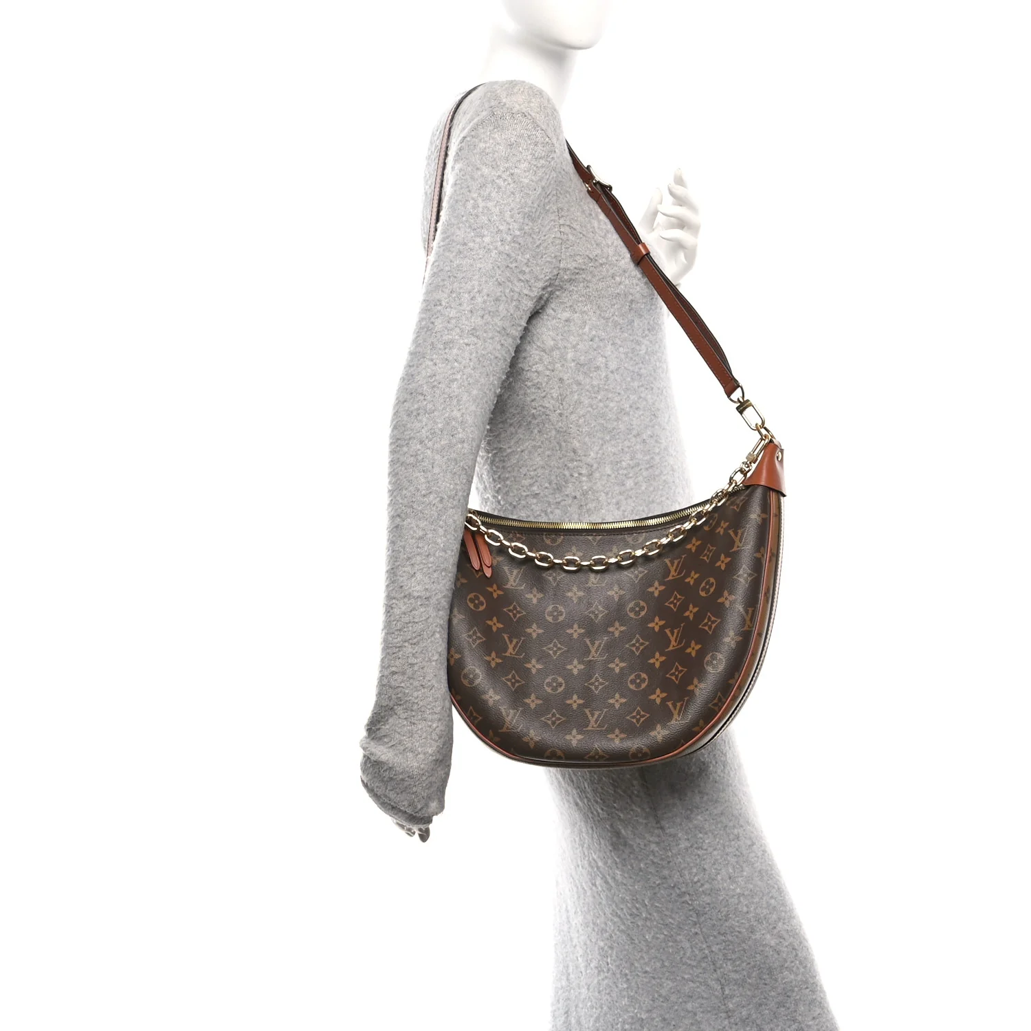 Reverse Monogram Loop Hobo - Image 2