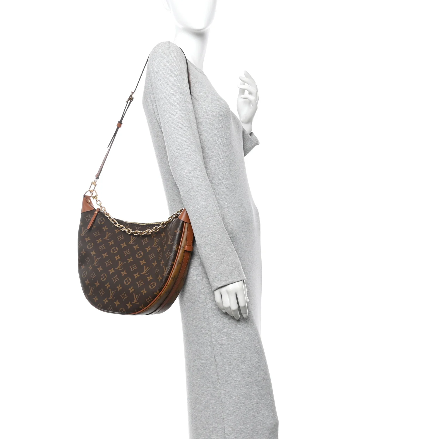 Reverse Monogram Loop Hobo - Image 2