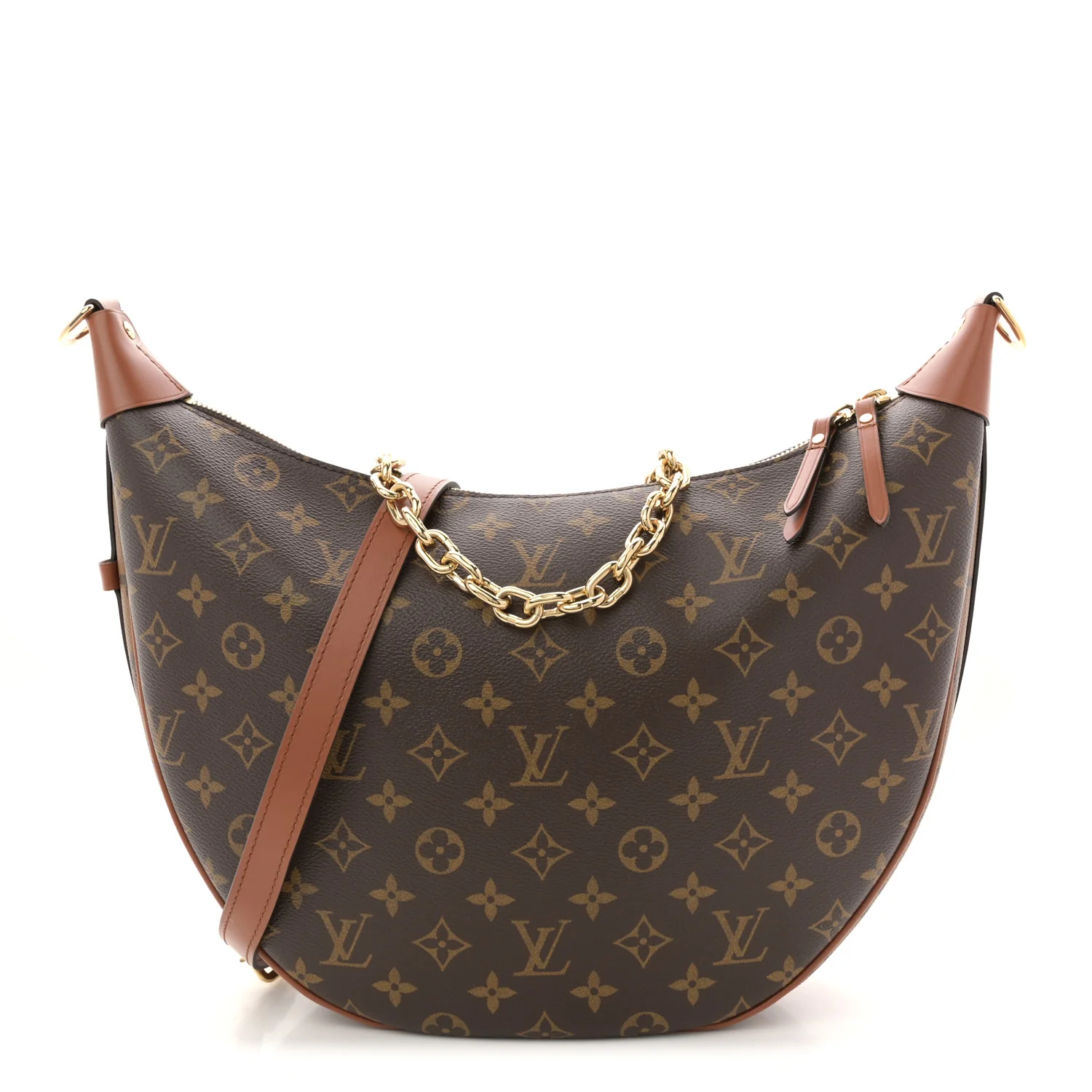 Reverse Monogram Loop Hobo