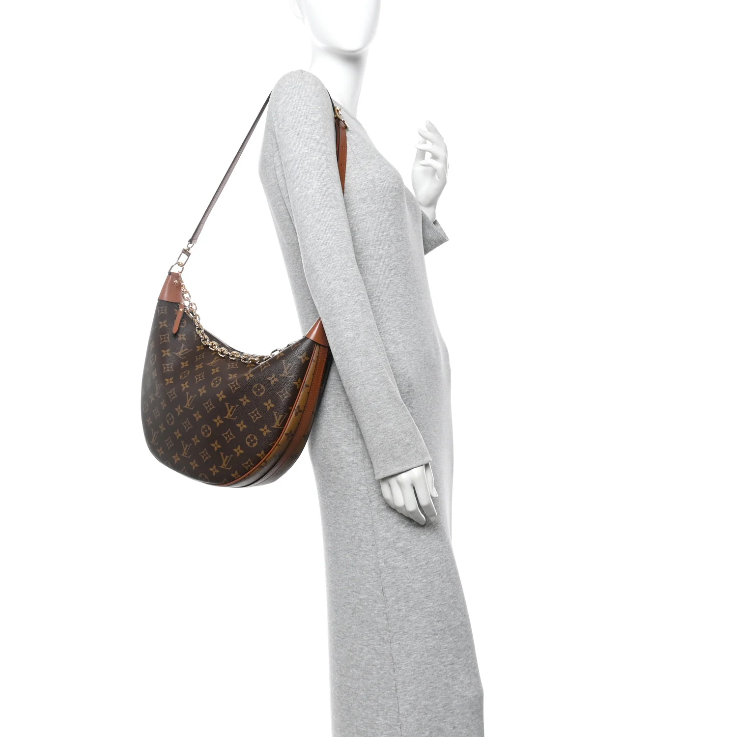 Reverse Monogram Loop Hobo - Image 2