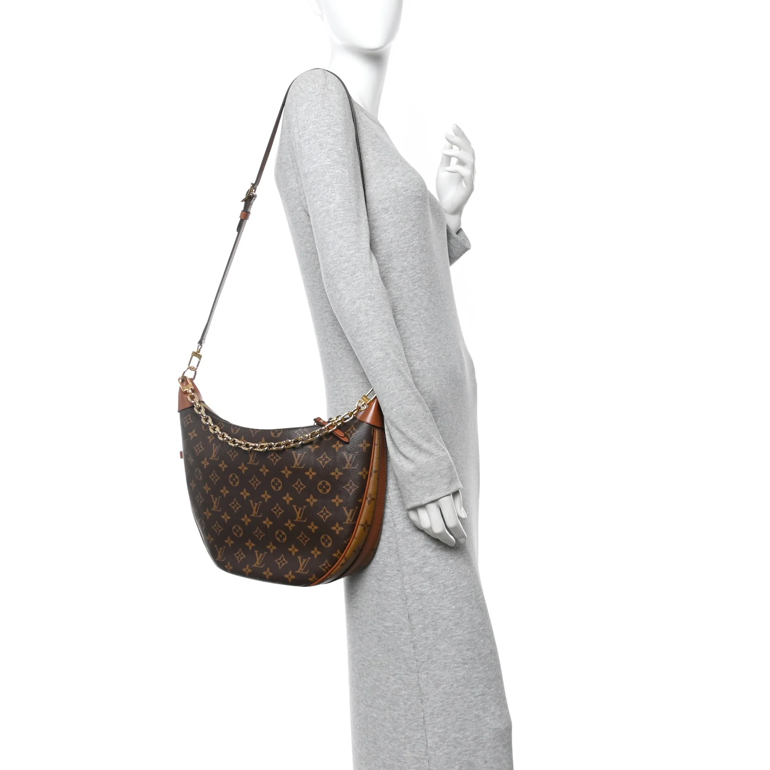 Reverse Monogram Loop Hobo - Image 2