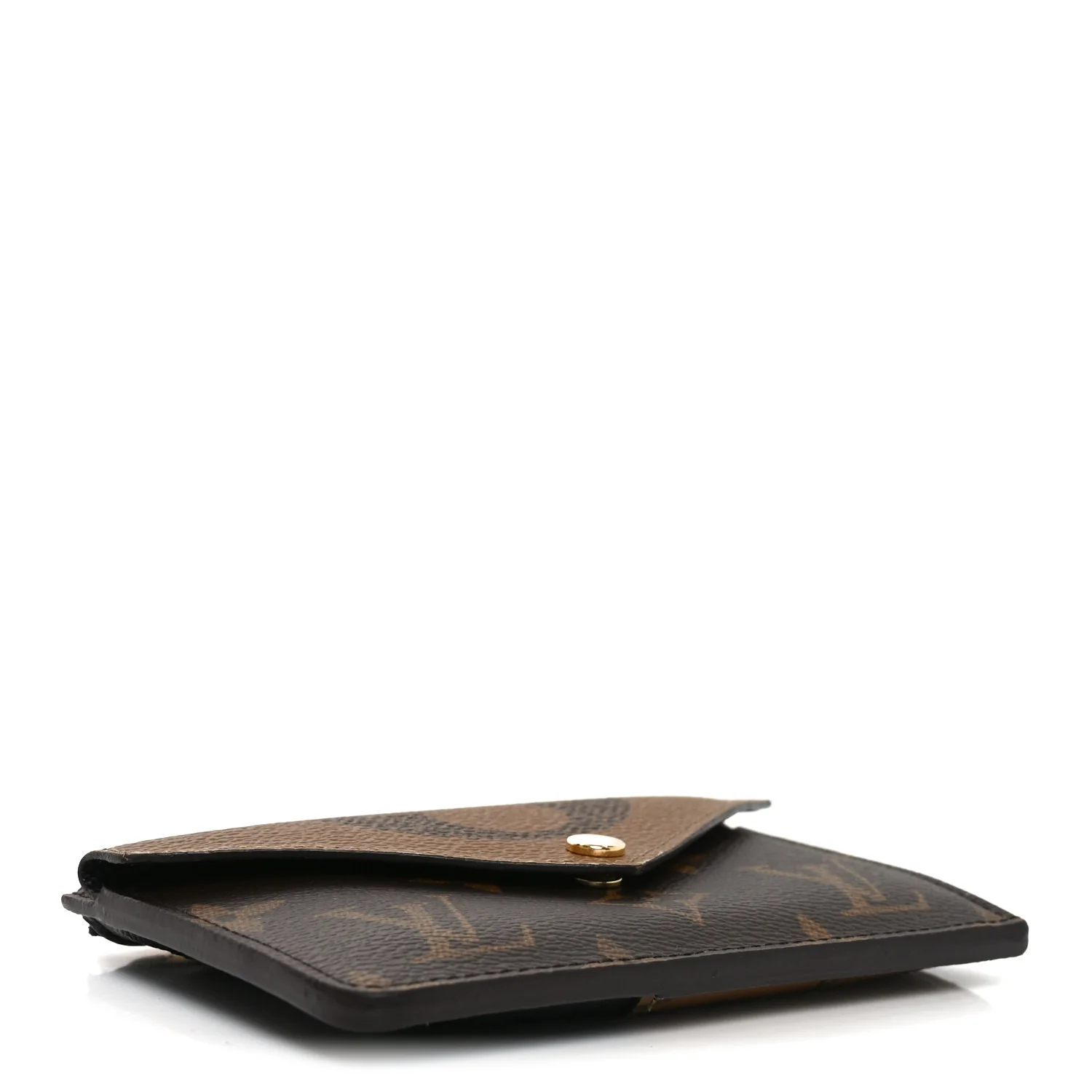 Reverse Monogram Recto Verso Card Holder Brown - Image 4