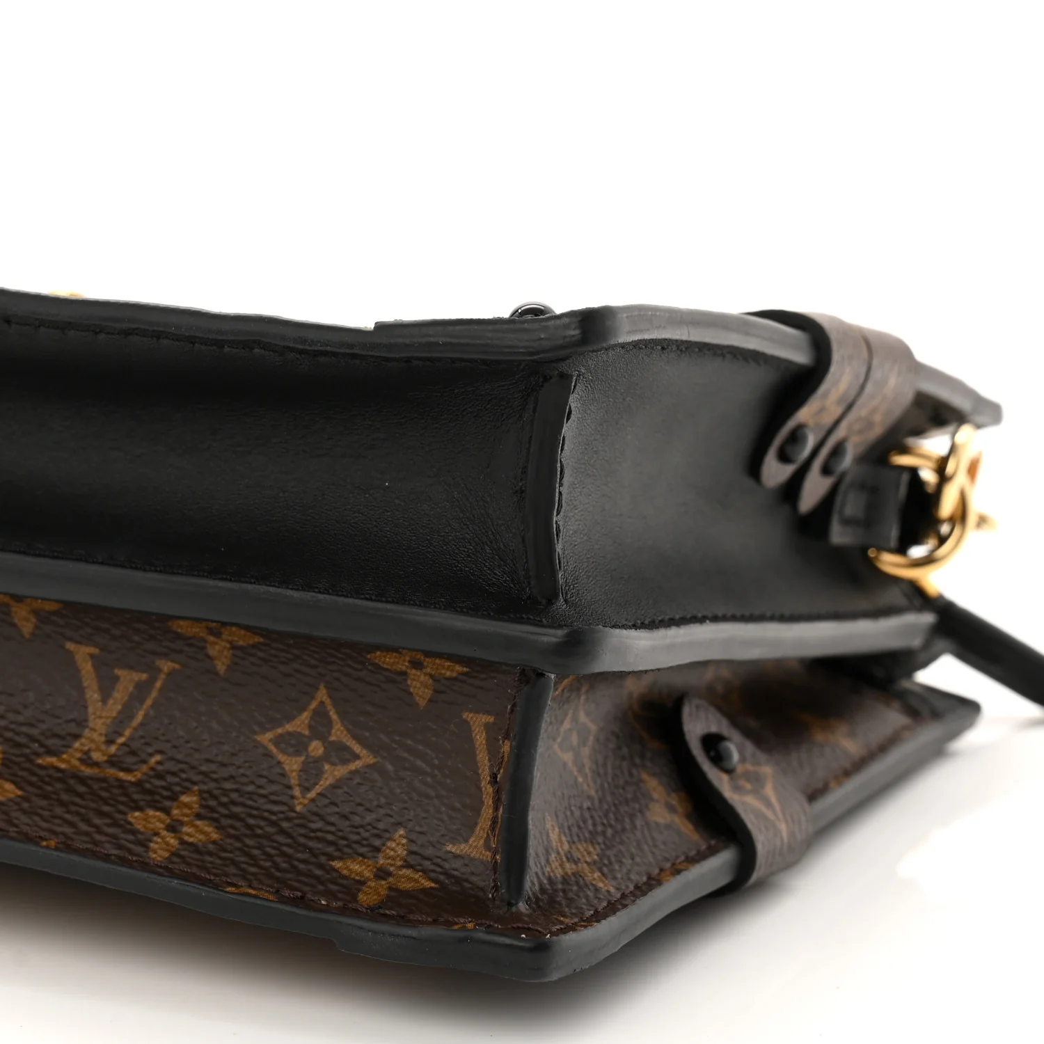 Reverse Monogram Trunk Clutch - Image 9