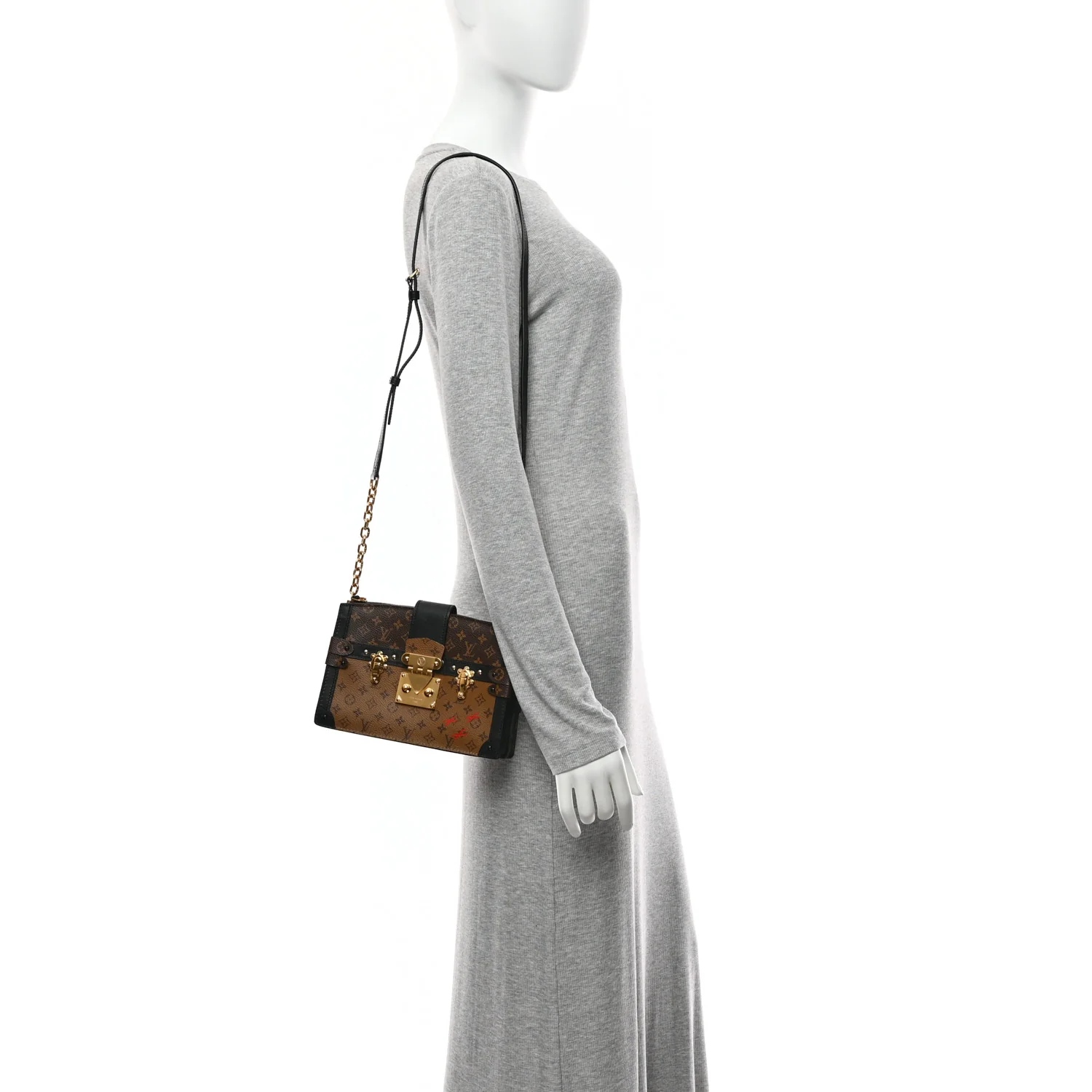 Reverse Monogram Trunk Clutch - Image 2
