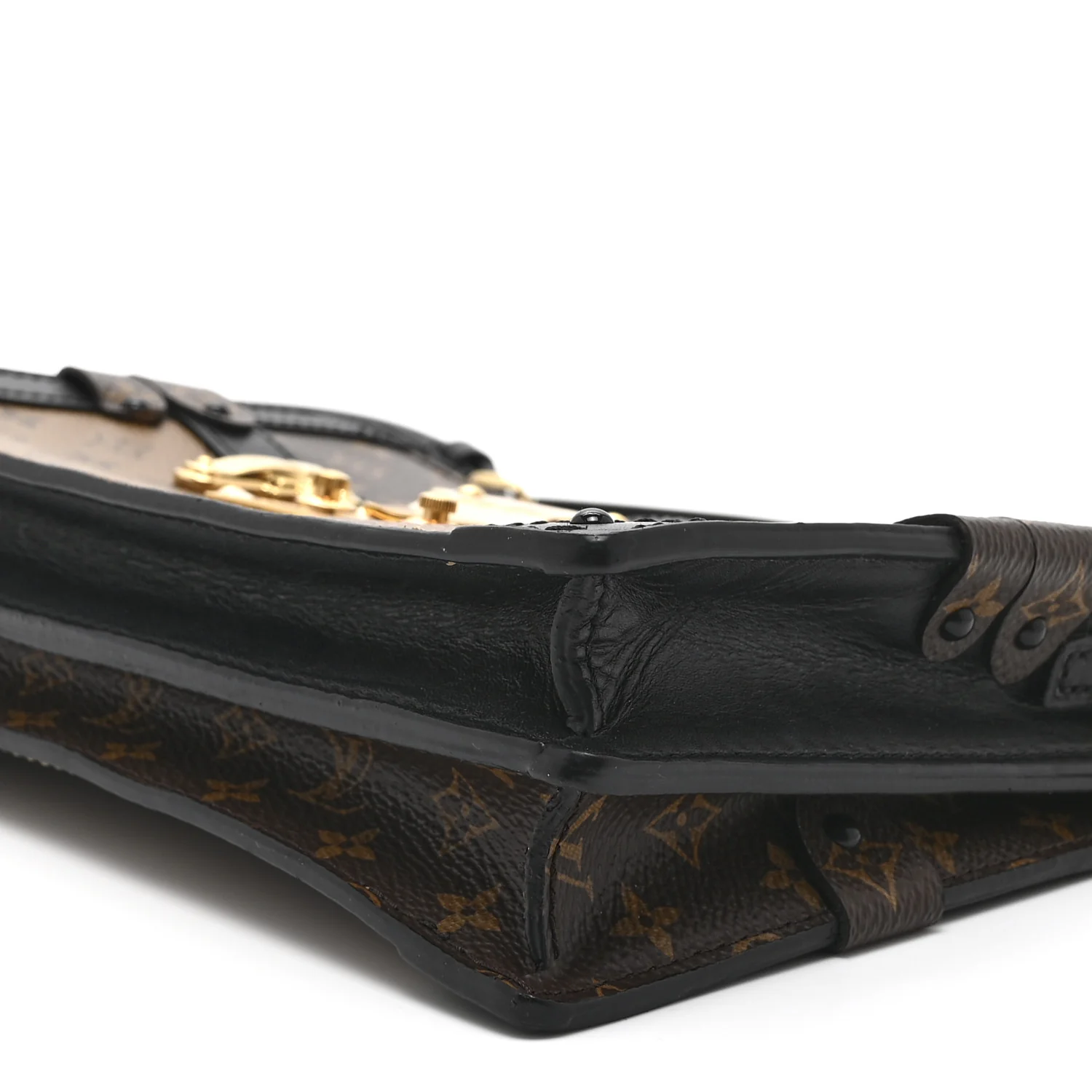 Reverse Monogram Trunk Clutch - Image 9