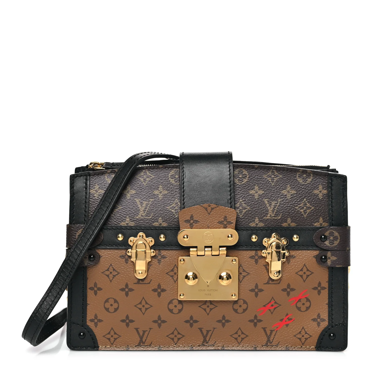 Reverse Monogram Trunk Clutch