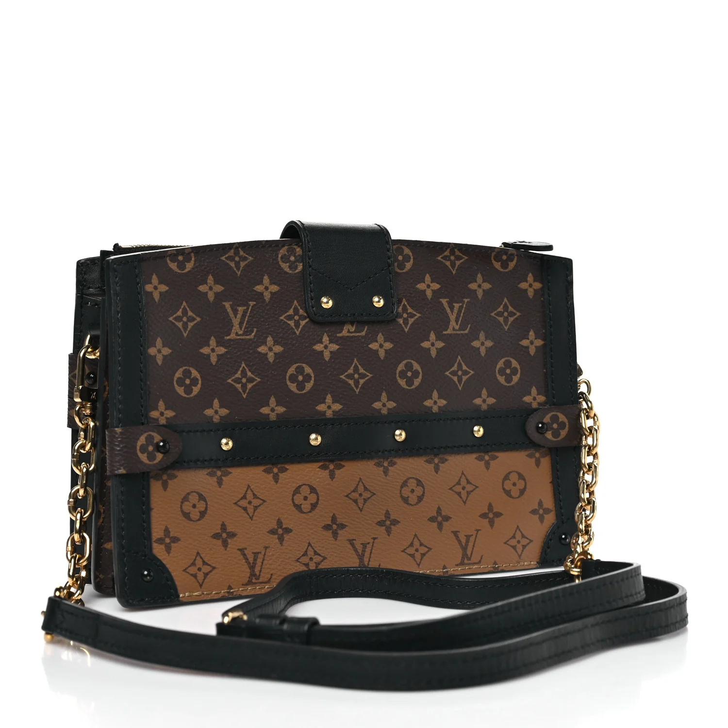Reverse Monogram Trunk Clutch - Image 3