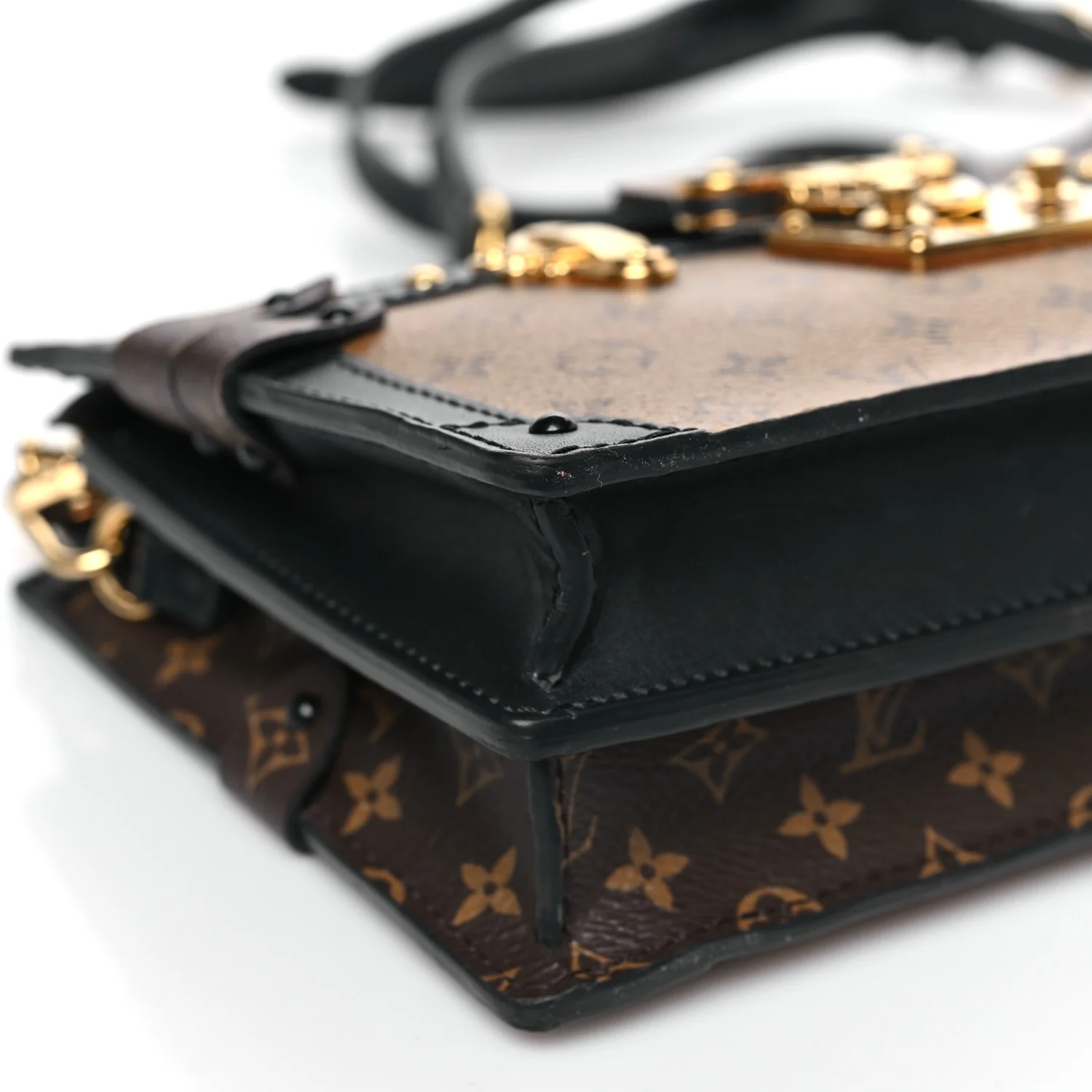 Reverse Monogram Trunk Clutch - Image 8
