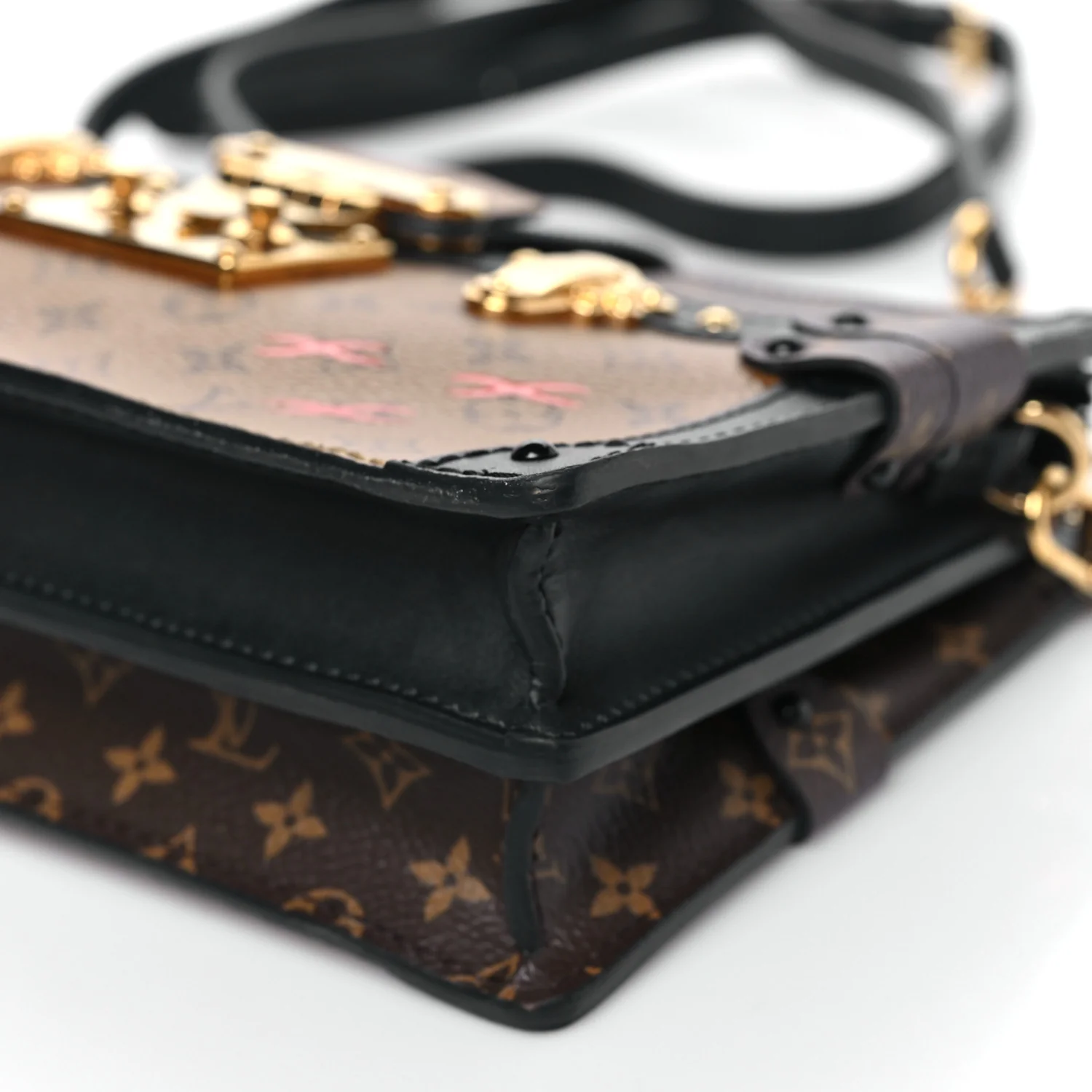 Reverse Monogram Trunk Clutch - Image 9