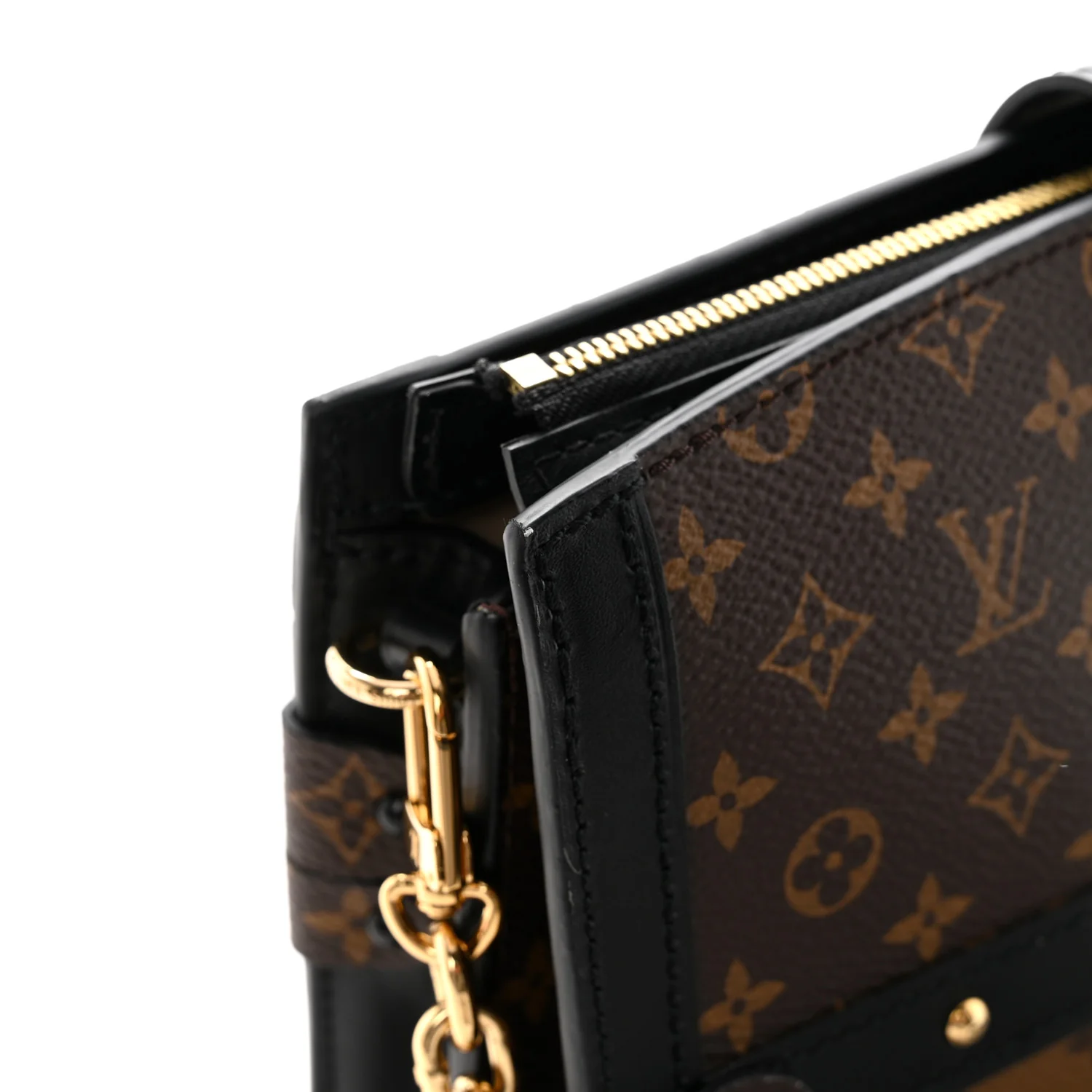 Reverse Monogram Trunk Clutch - Image 10