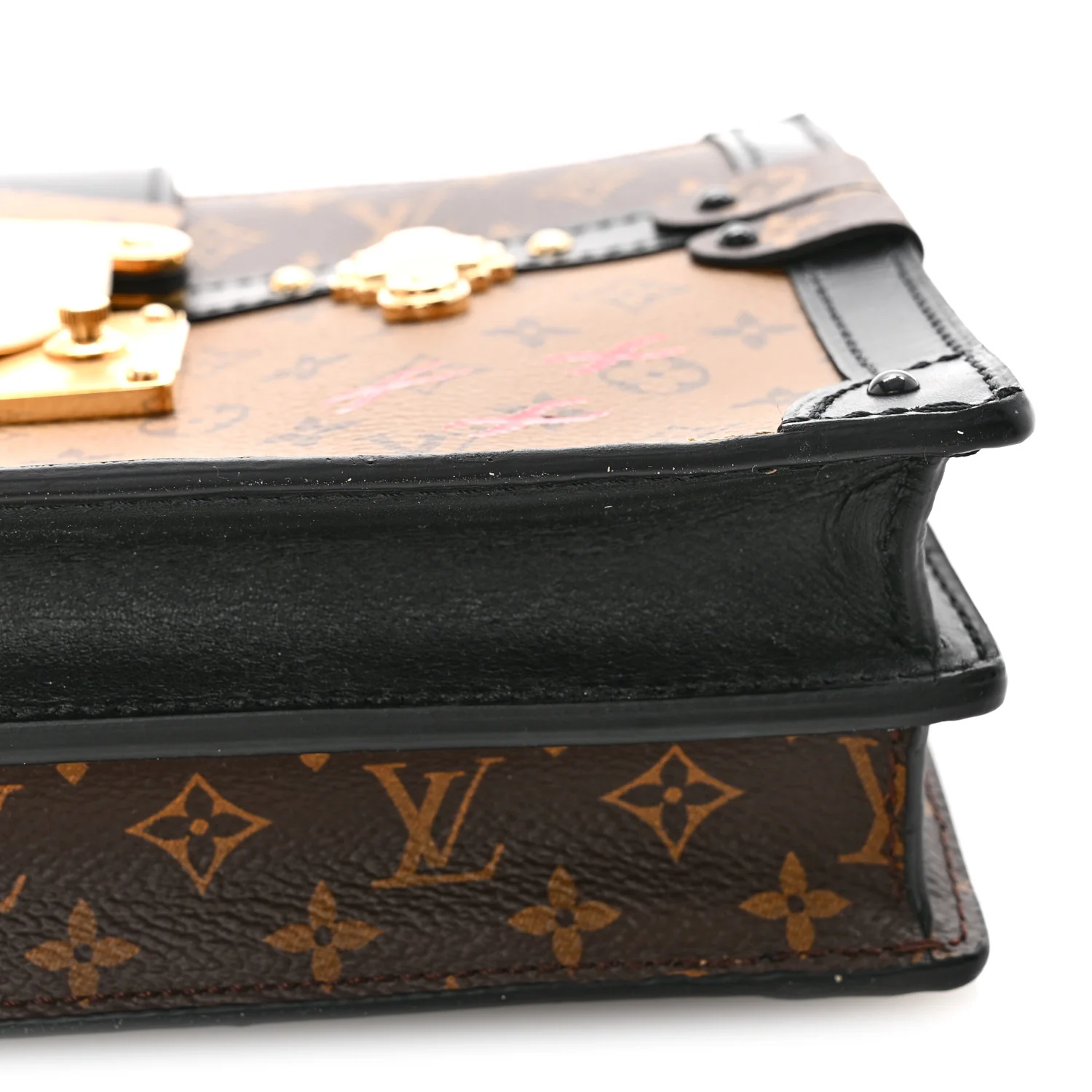 Reverse Monogram Trunk Clutch - Image 12