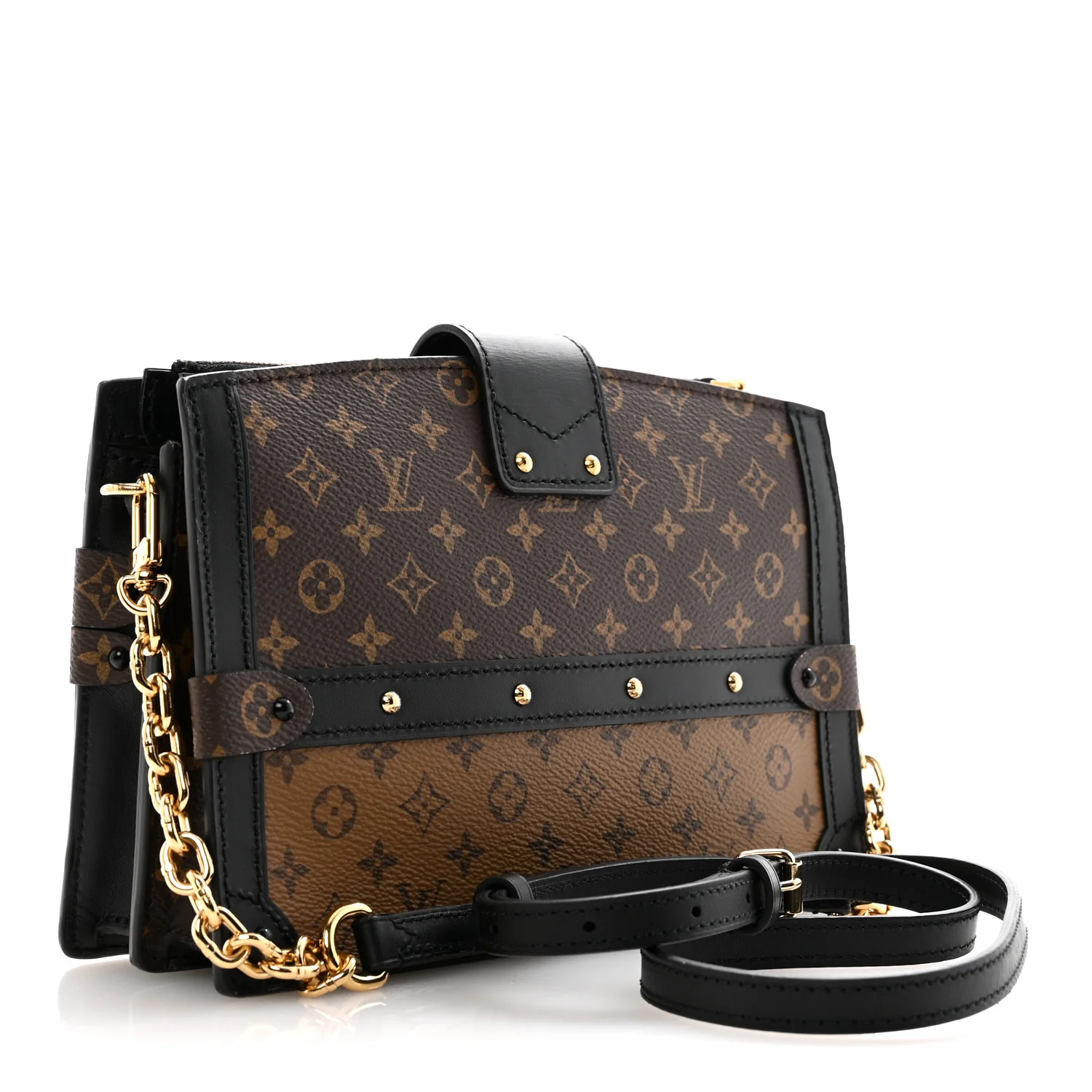 Reverse Monogram Trunk Clutch - Image 3