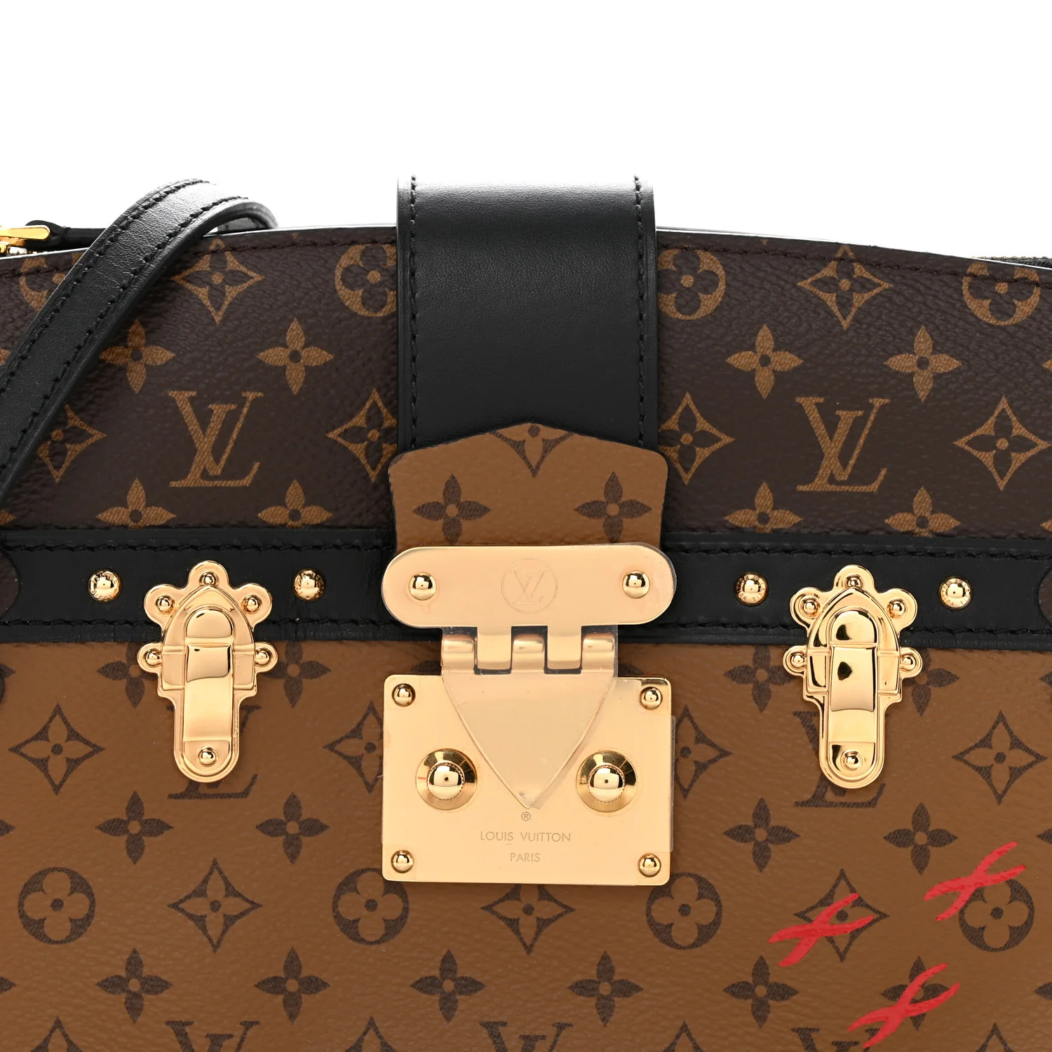 Reverse Monogram Trunk Clutch - Image 7