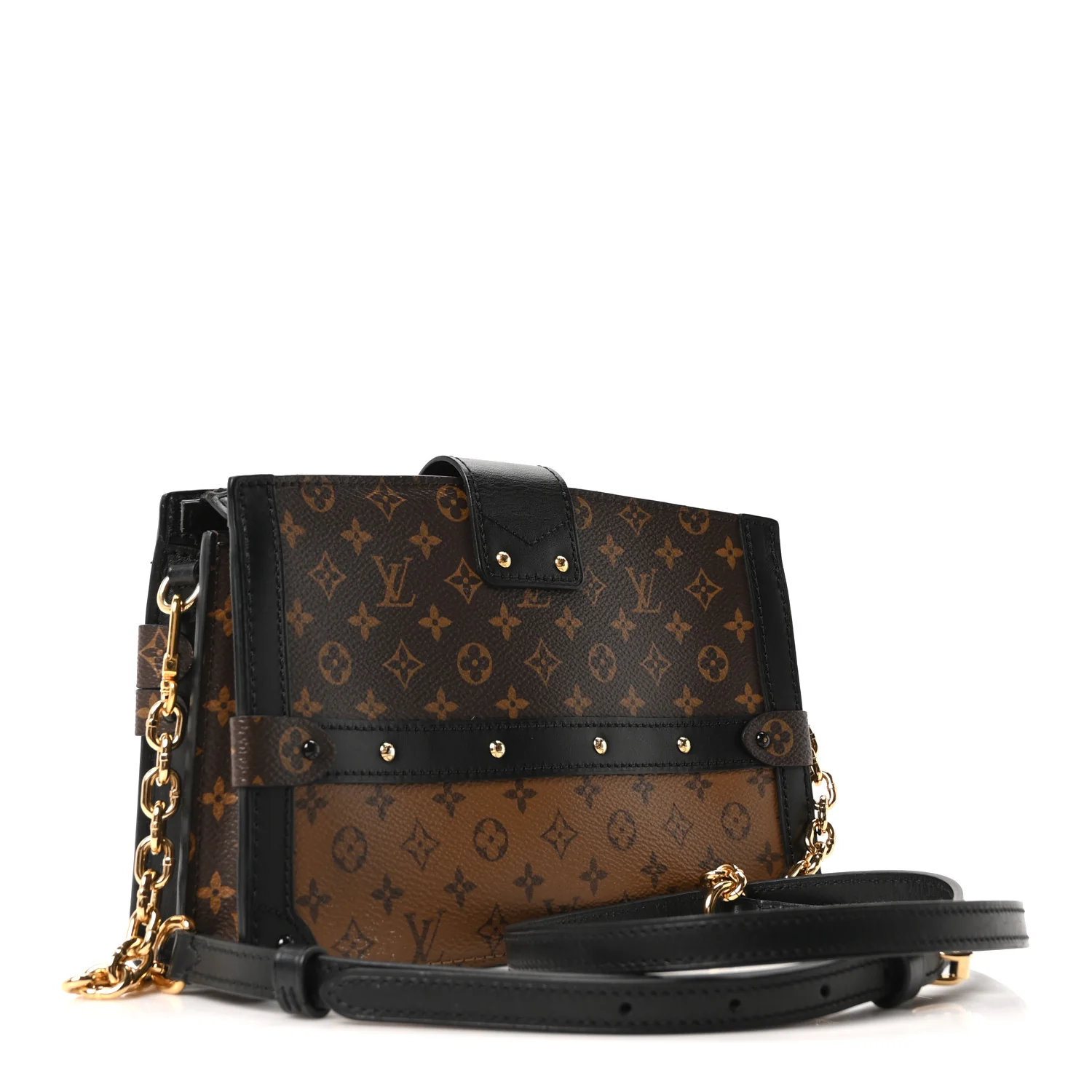 Reverse Monogram Trunk Clutch - Image 4