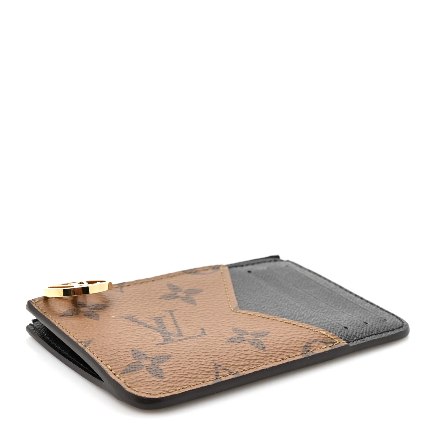 Reverse Monogram Zipped Romy Card Holder - Image 4