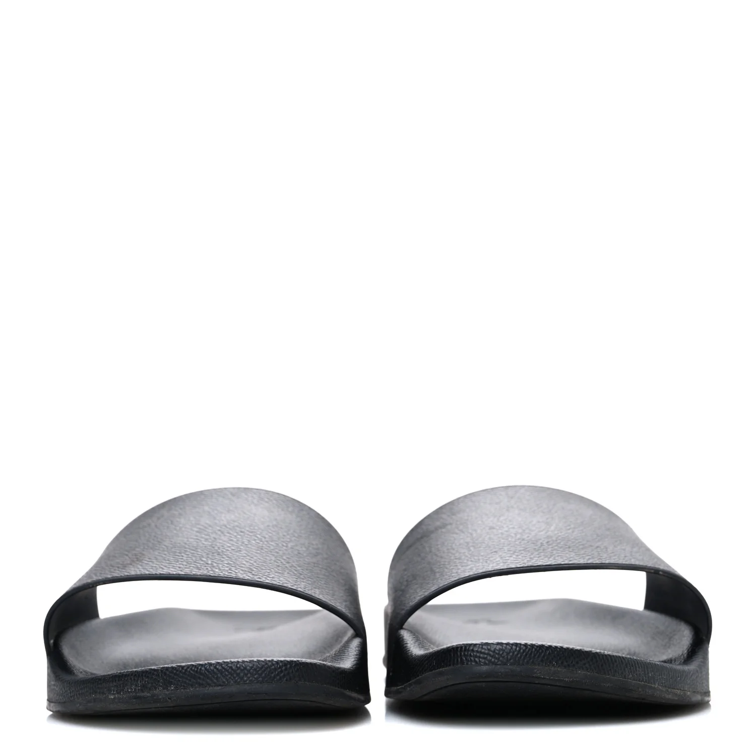 Rubber Monogram Eclipse Mens Waterfront Mules 9 Black - Image 3