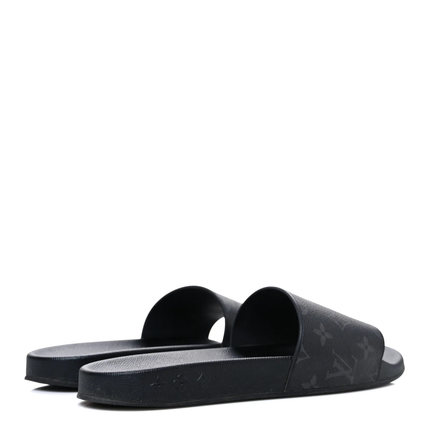 Rubber Monogram Eclipse Mens Waterfront Mules 9 Black - Image 5