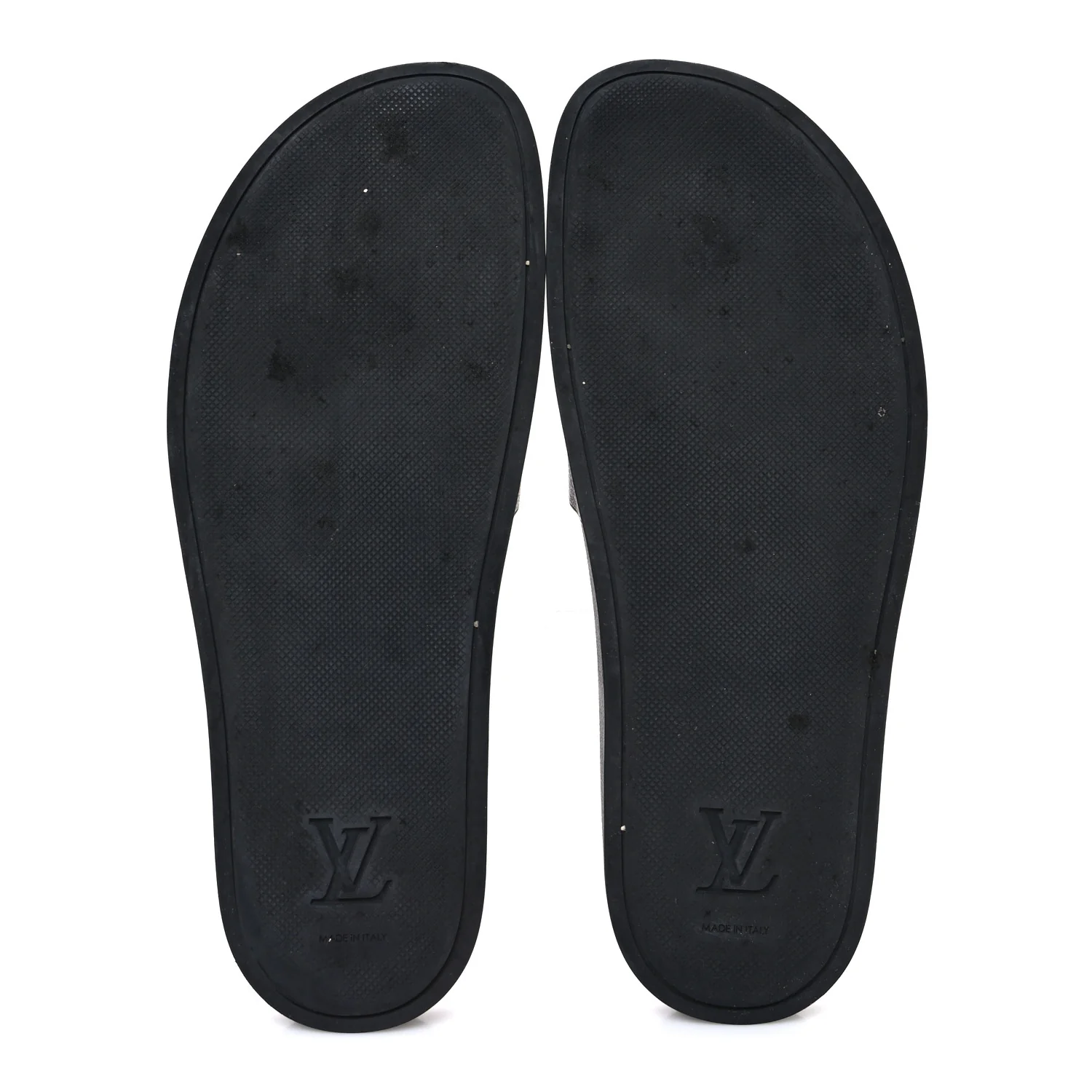 Rubber Monogram Eclipse Mens Waterfront Mules 9 Black - Image 7