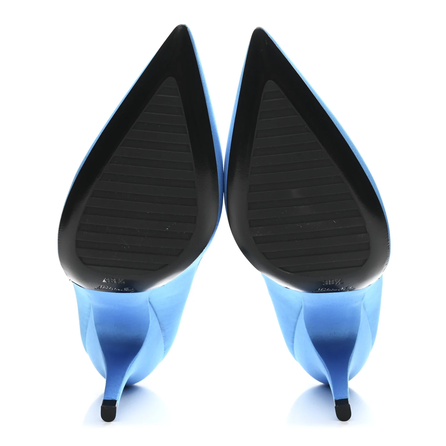 Satin Archlight Pumps 38.5 Blue - Image 5