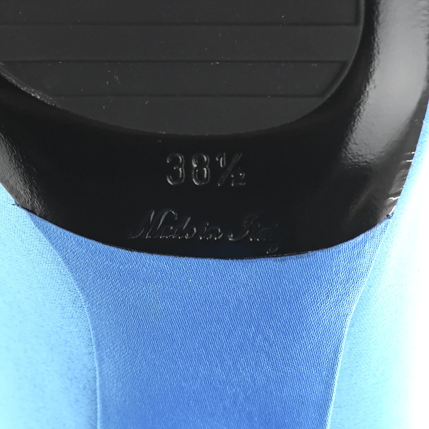 Satin Archlight Pumps 38.5 Blue - Image 6