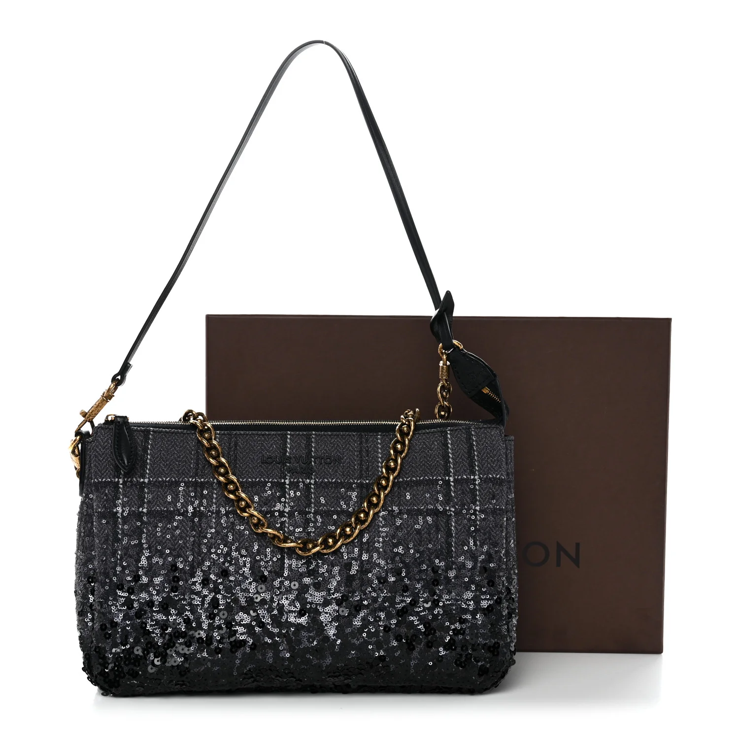 Sequin Reverie Pochette Accessories MM Blue - Image 10