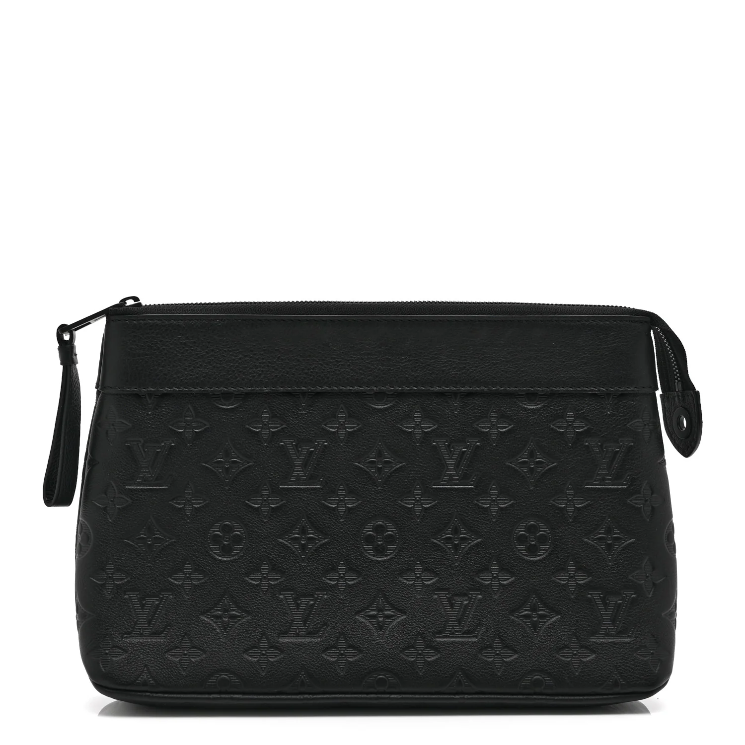 Shadow Calfskin Monogram Pochette Voyage Souple Black