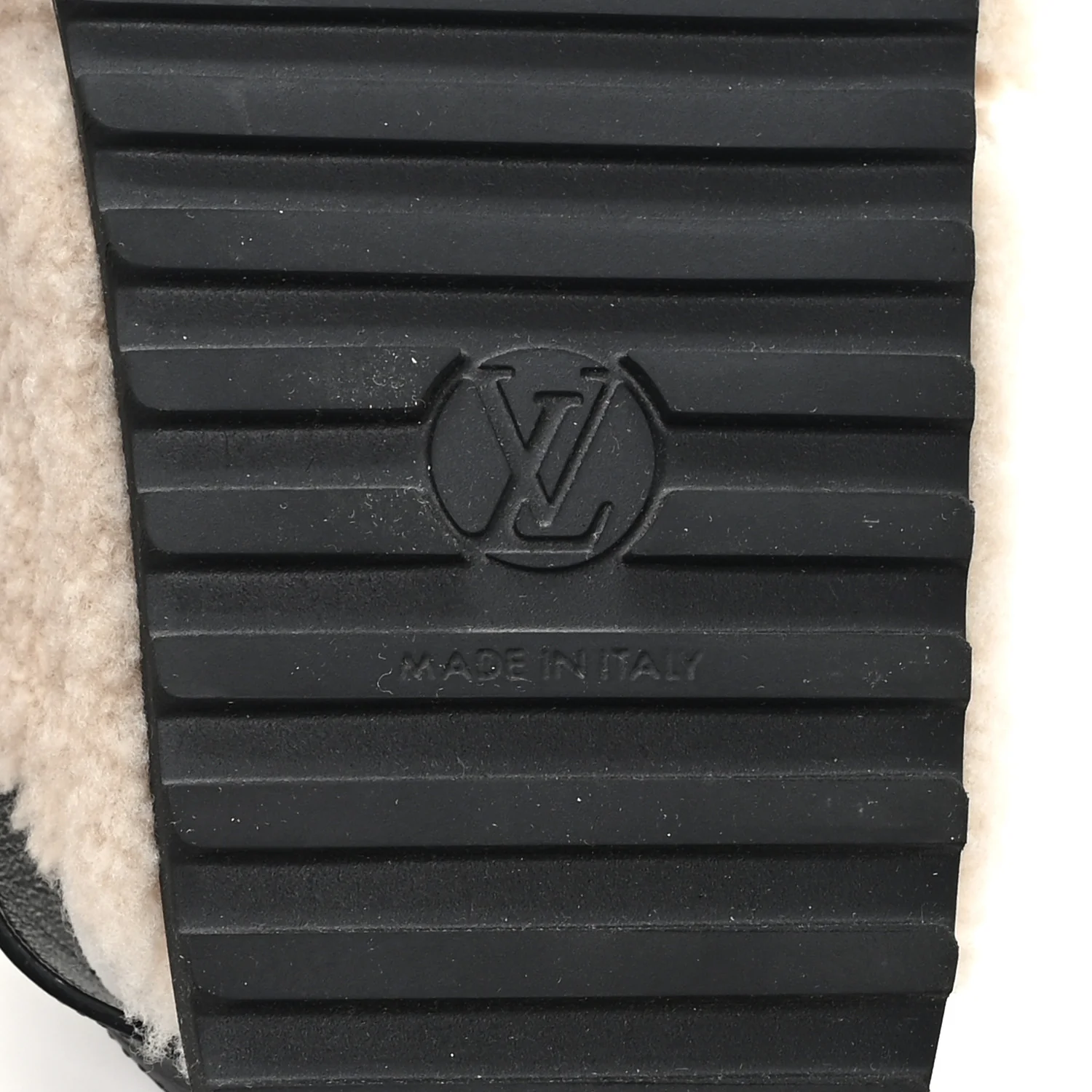 Shearling Paseo Sandals 37 Black - Image 7
