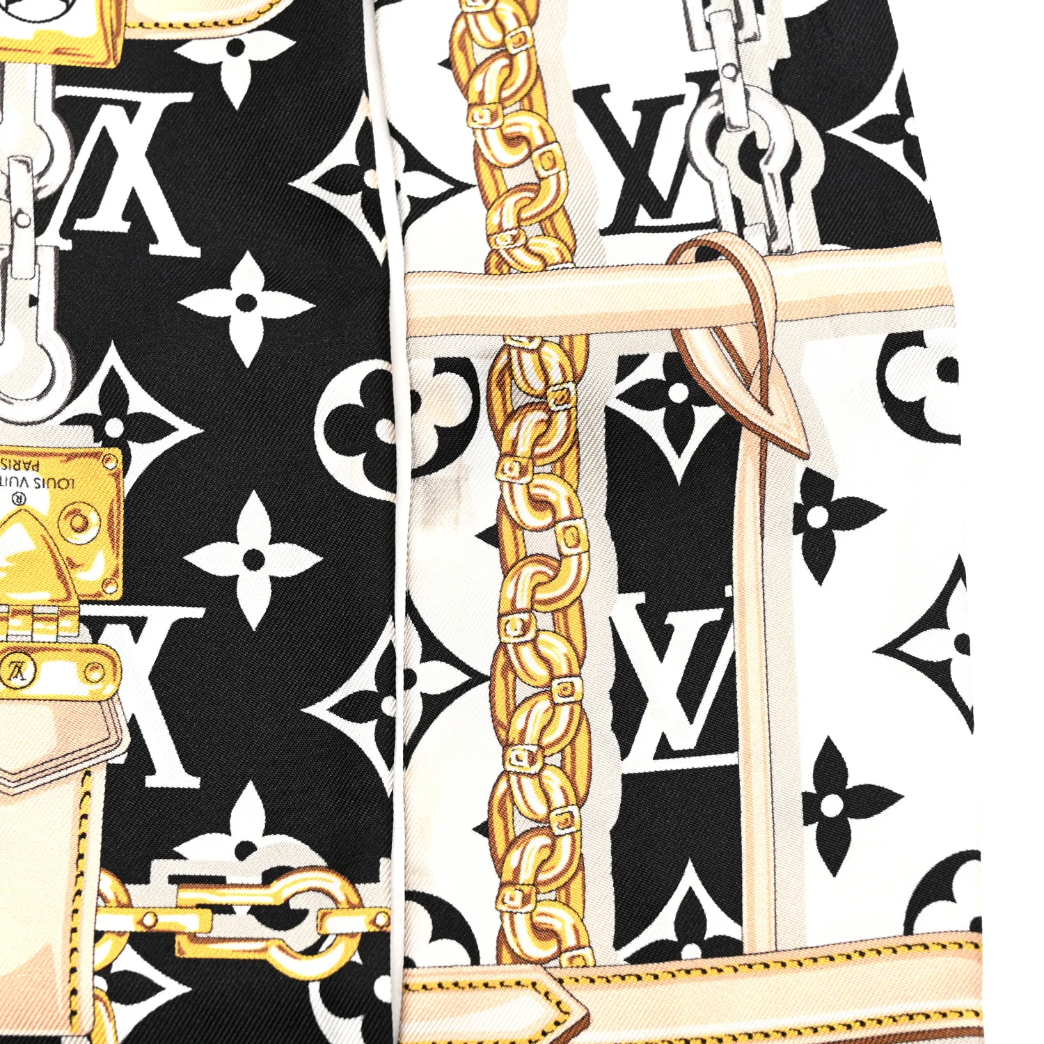 Silk Monogram Confidential Bandeau Black - Image 4