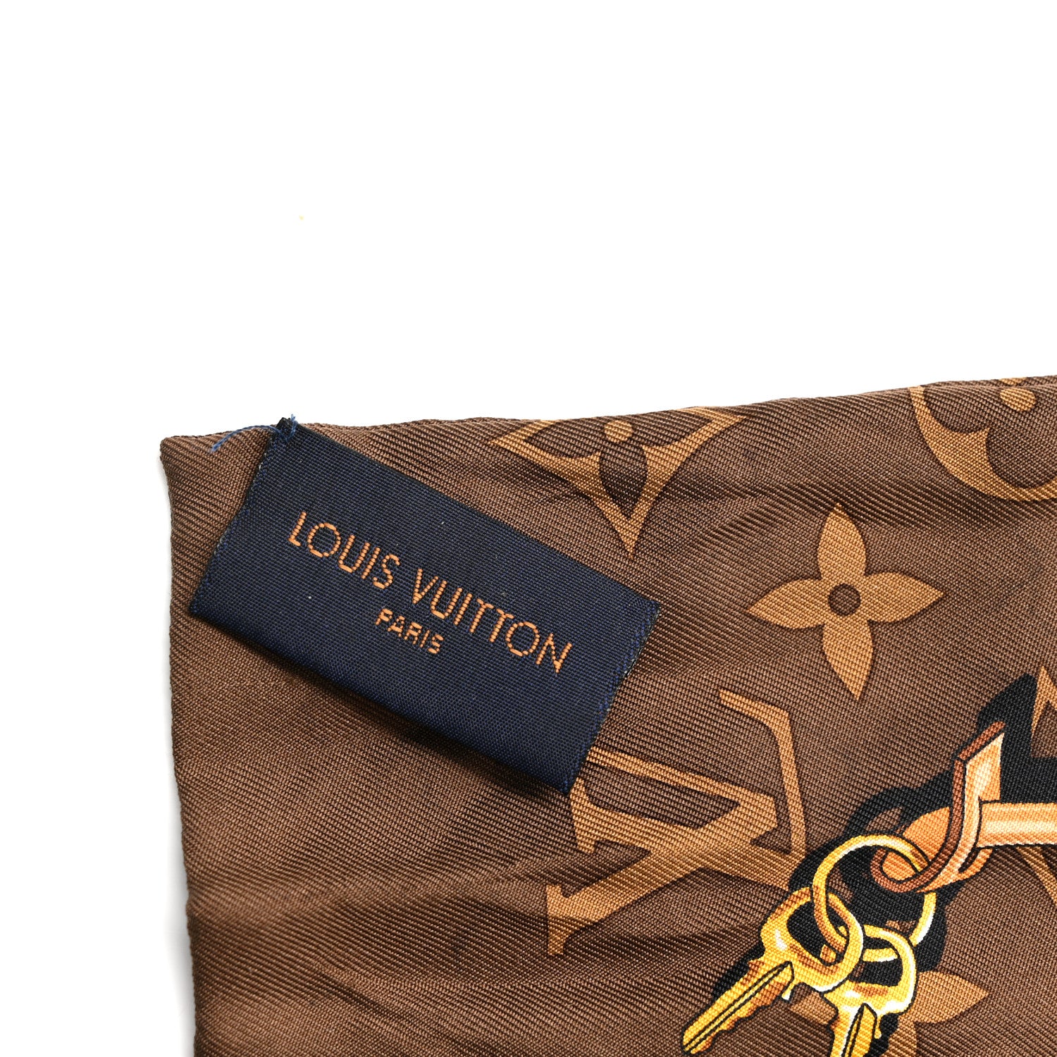 Silk Monogram Confidential Bandeau Brown - Image 3