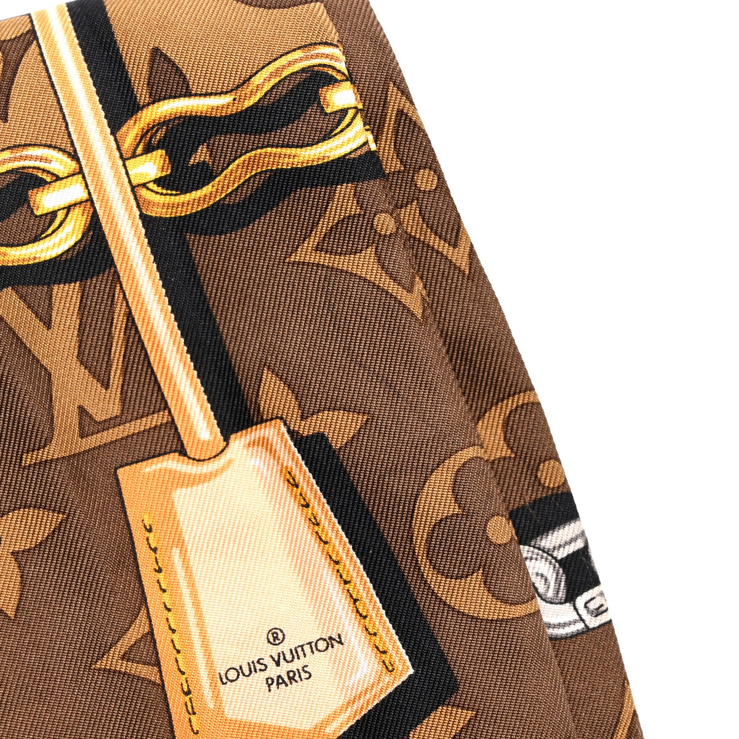 Silk Monogram Confidential Bandeau Brown - Image 5