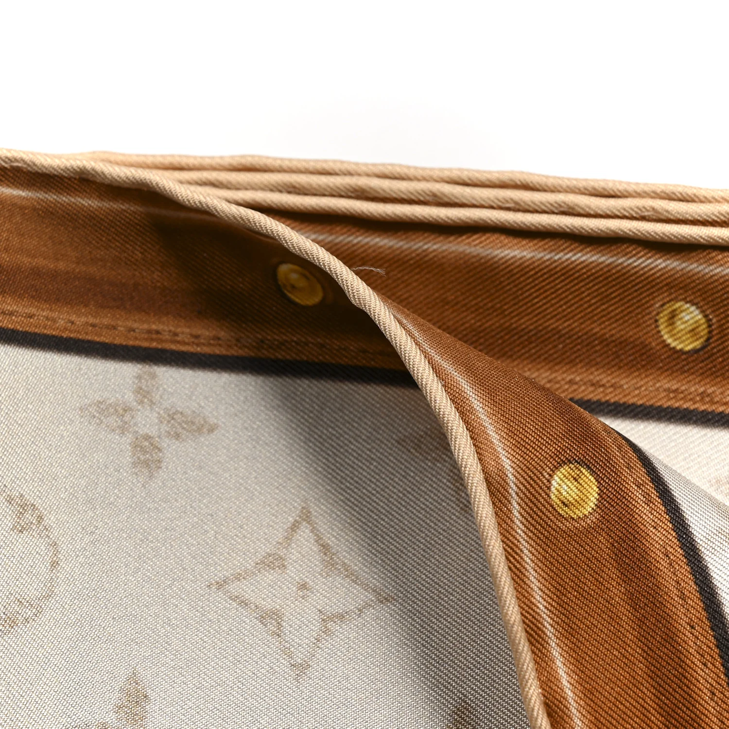 Silk Monogram Elysee Palace Hotel Square Scarf Beige - Image 4