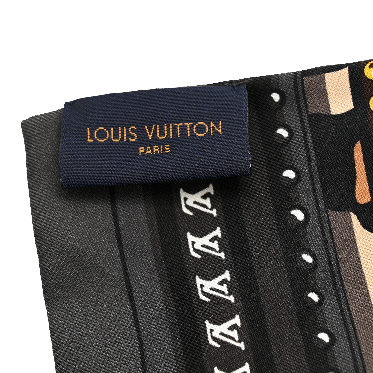 Silk Monogram LV World Bandeau Brown - Image 3
