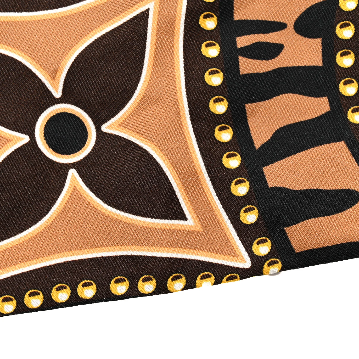 Silk Monogram LV World Bandeau Brown - Image 4