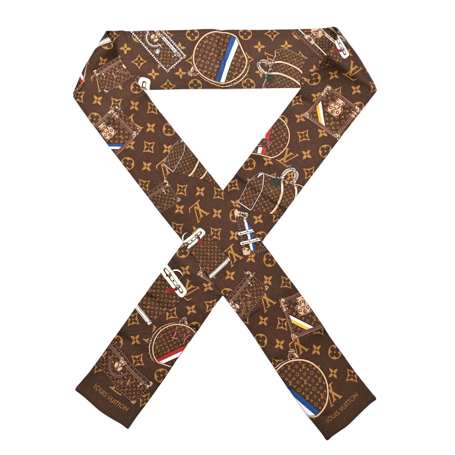 Silk Monogram Trunks Bandeau
