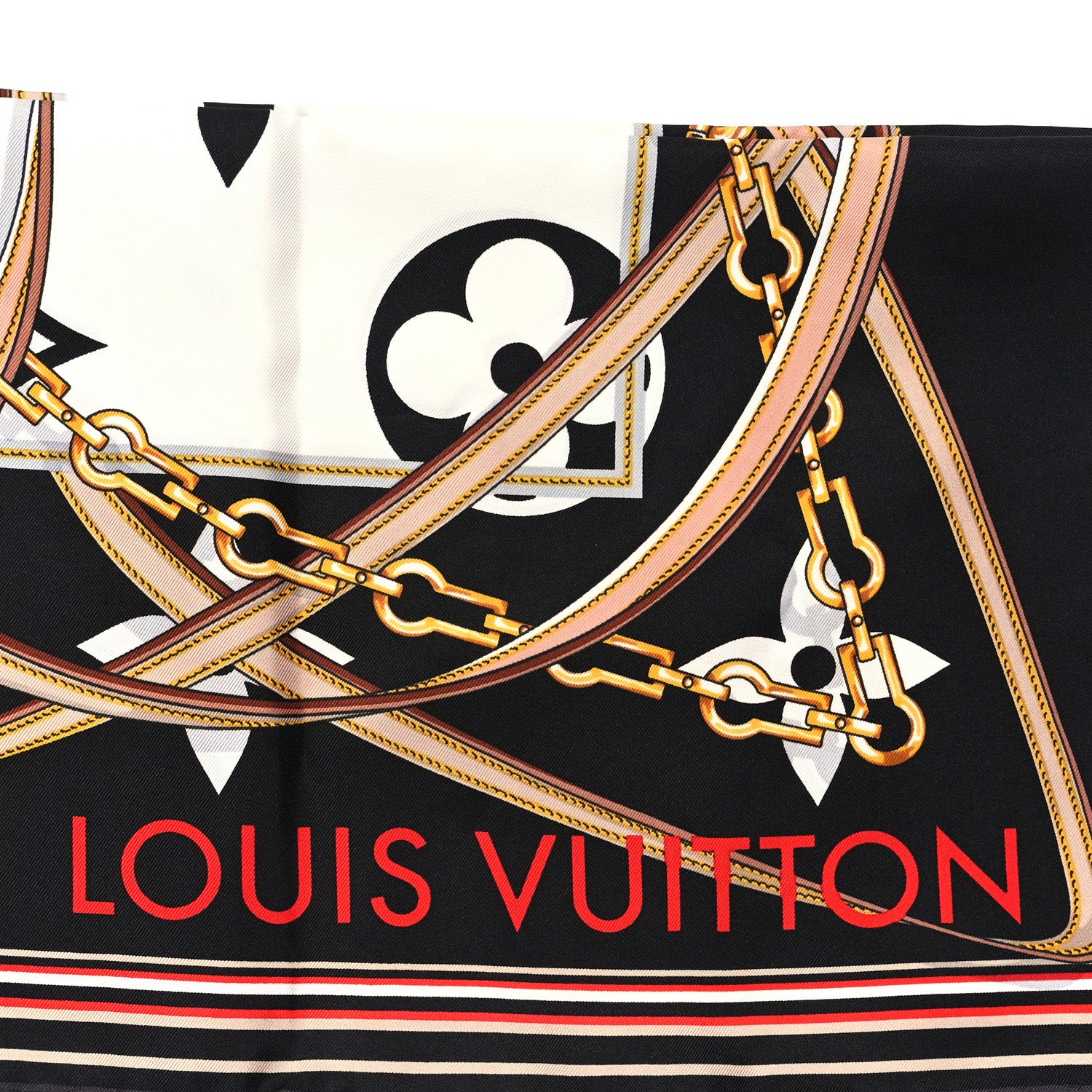 Silk Monogram Ultimate Square 90 Scarf Black - Image 2