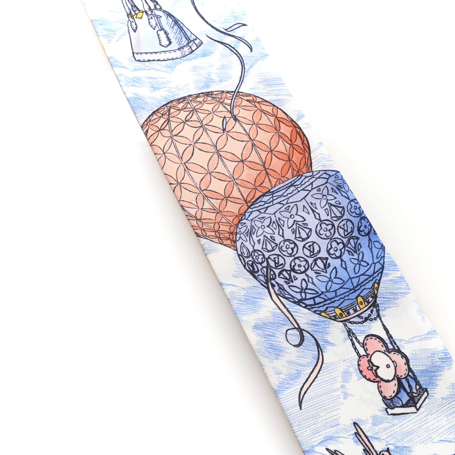 Silk Monogram Up And Away Bandeau Light Blue - Image 5
