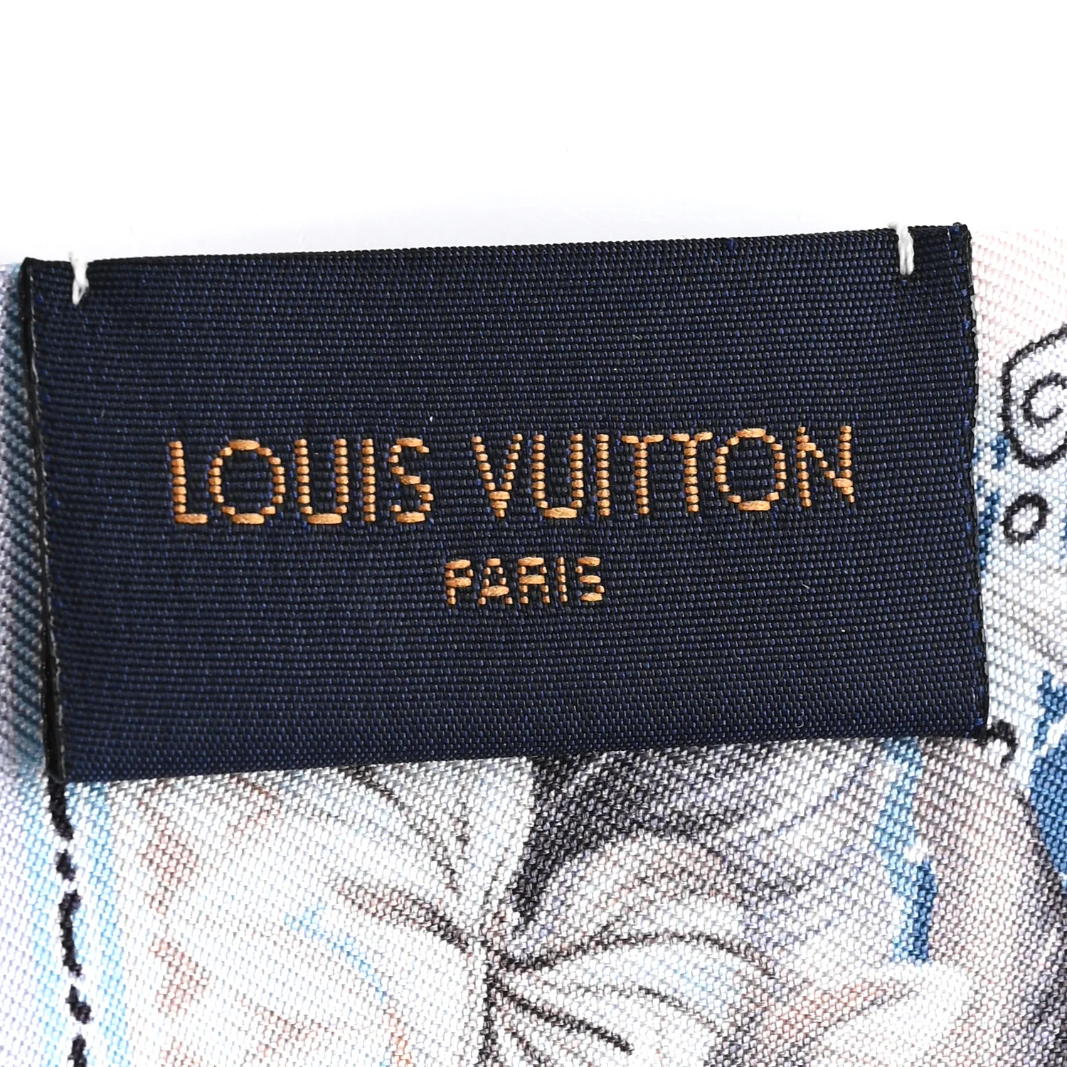 Silk Voyage Extraordinaire Bandeau Blue Grey - Image 3