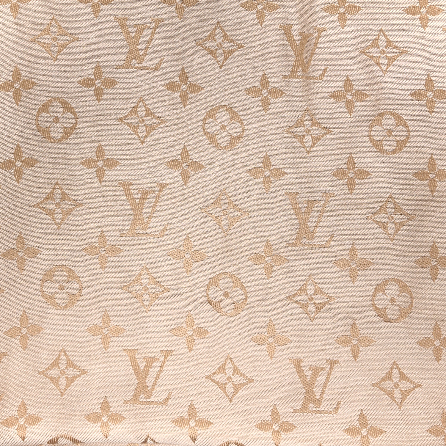 Silk Wool Monogram Denim Shawl  Beige Rose - Image 8