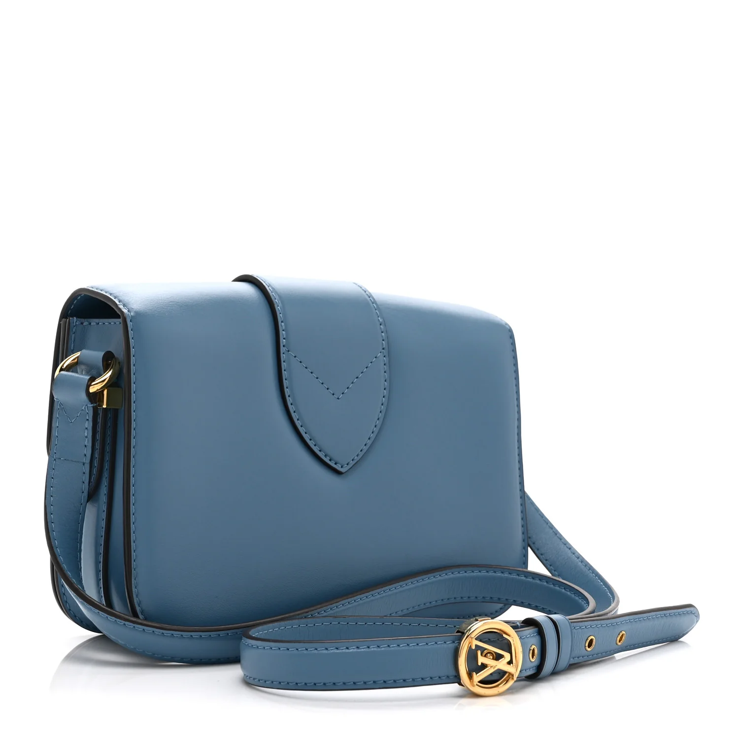 Smooth Calfskin LV Pont 9 Blue Orage - Image 3