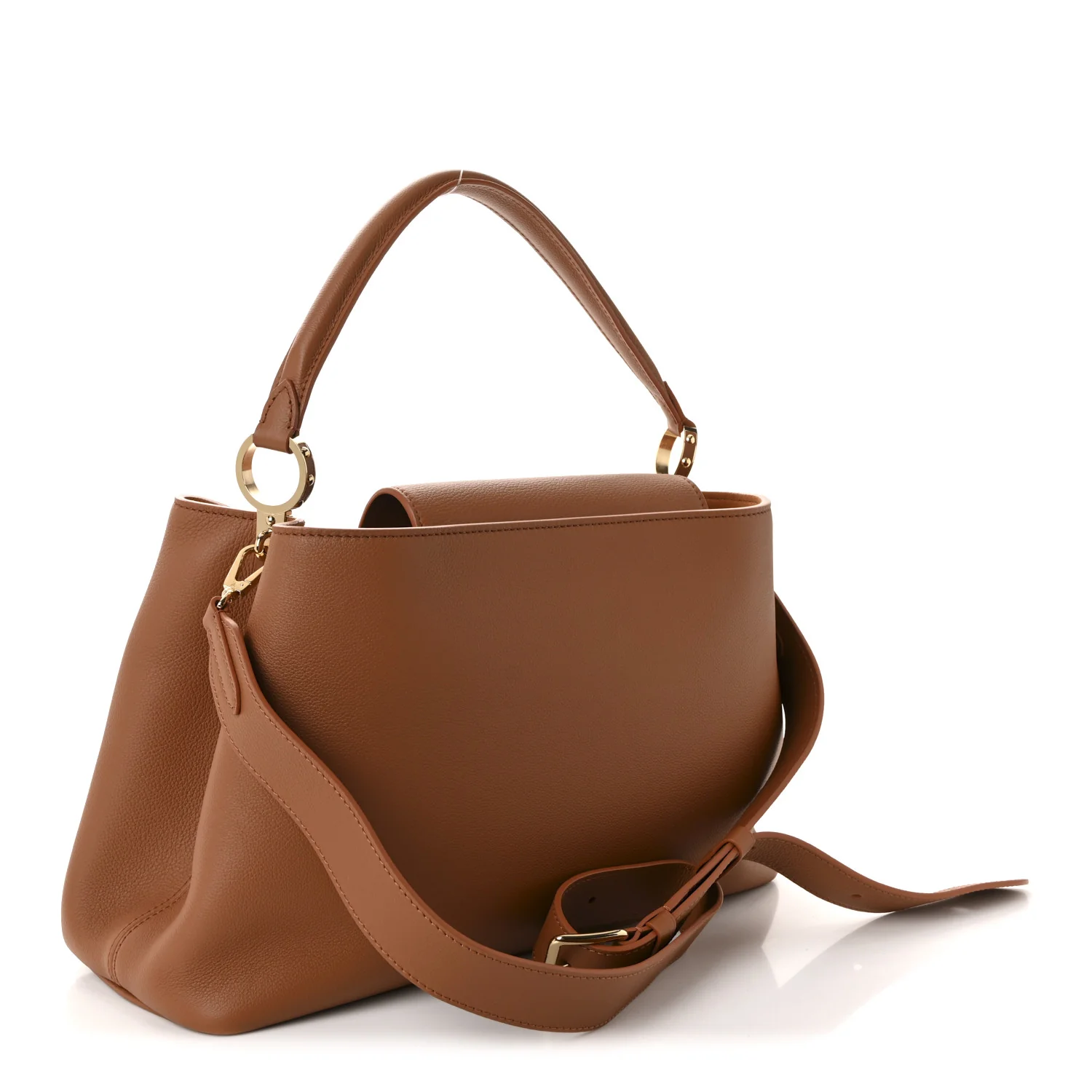 Smooth Grained Calfskin Capucines GM Souple Cognac - Image 3
