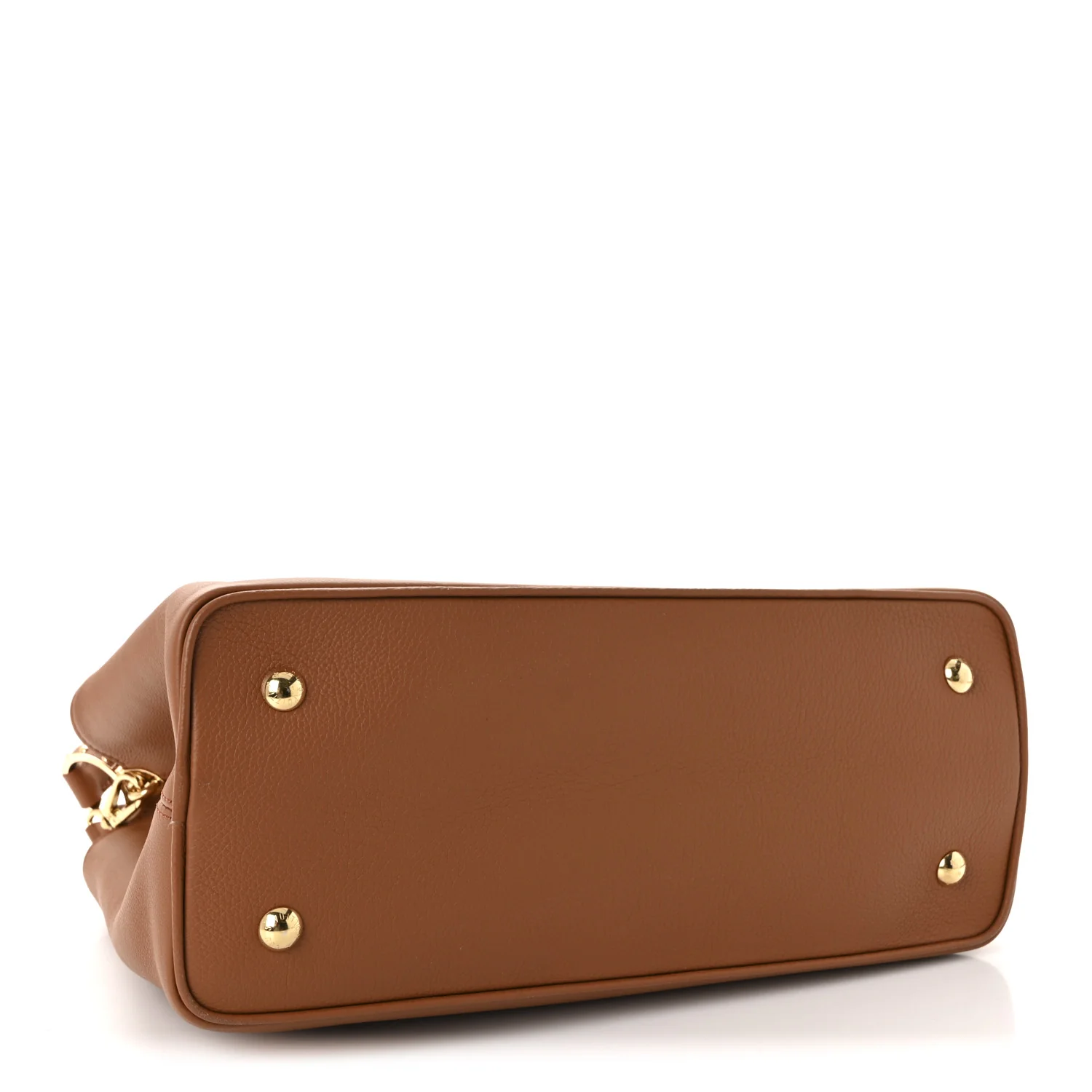 Smooth Grained Calfskin Capucines GM Souple Cognac - Image 4